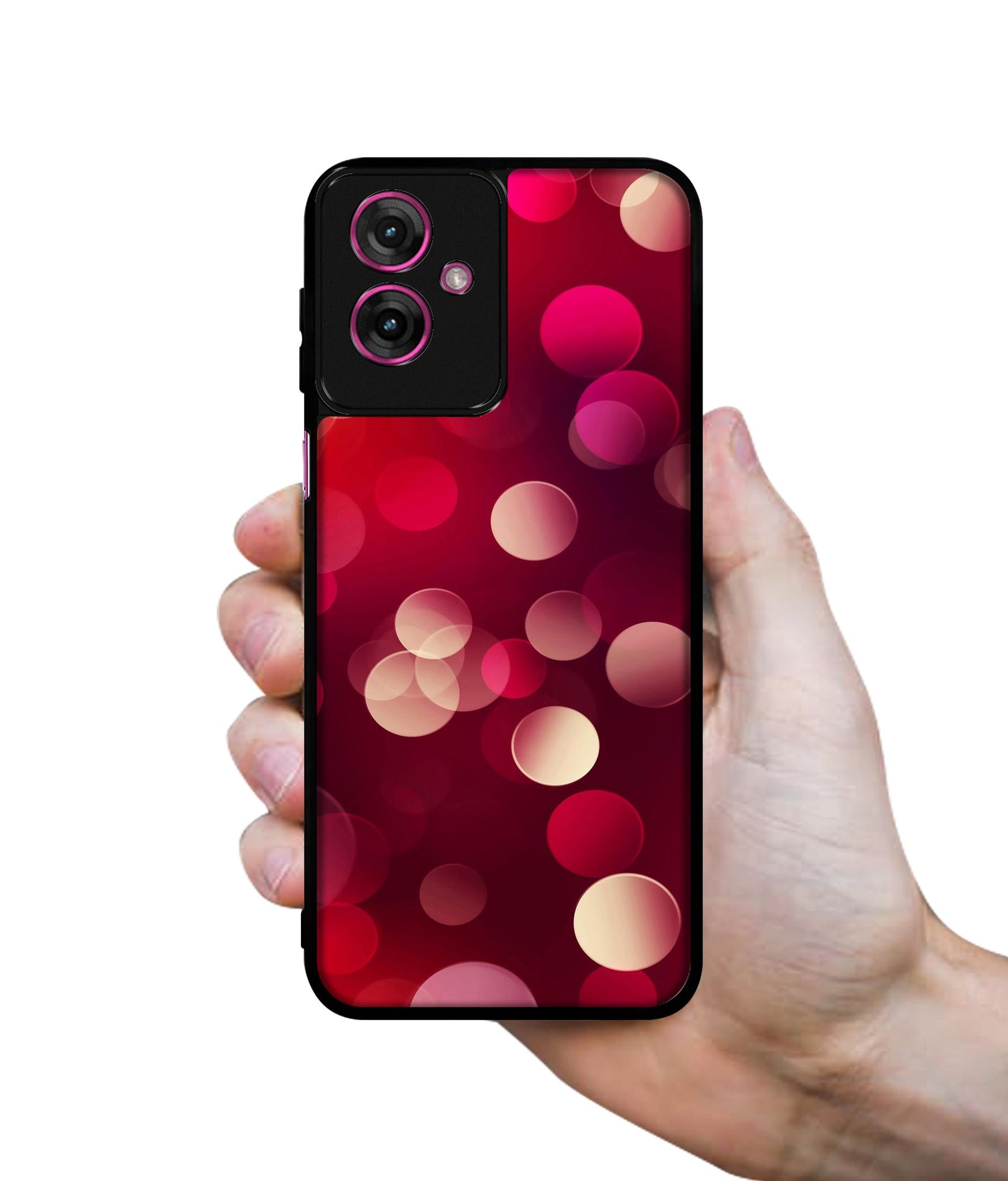 3D Circles Design Designer 2D Printed Back Case Cover for Motorola Moto G55 5G