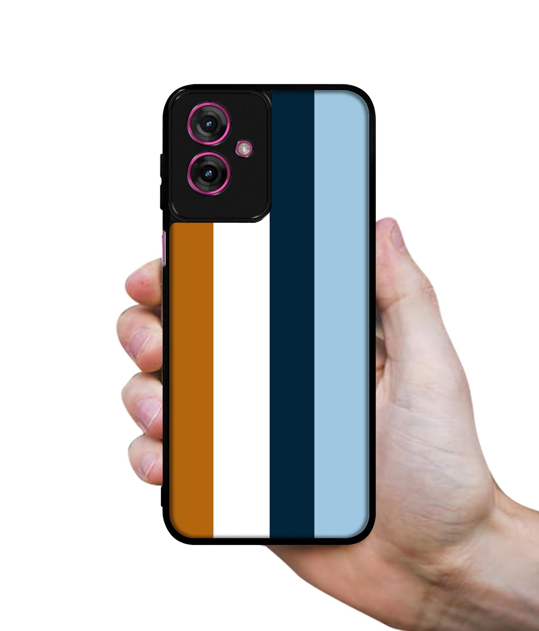 Color Stripes Design Designer 2D Printed Back Case Cover for Motorola Moto G55 5G