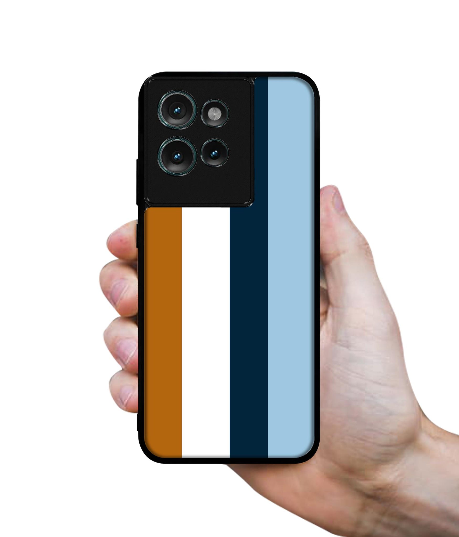 Color Stripes Design Designer 2D Printed Back Case Cover for Motorola Moto Edge 50 5G