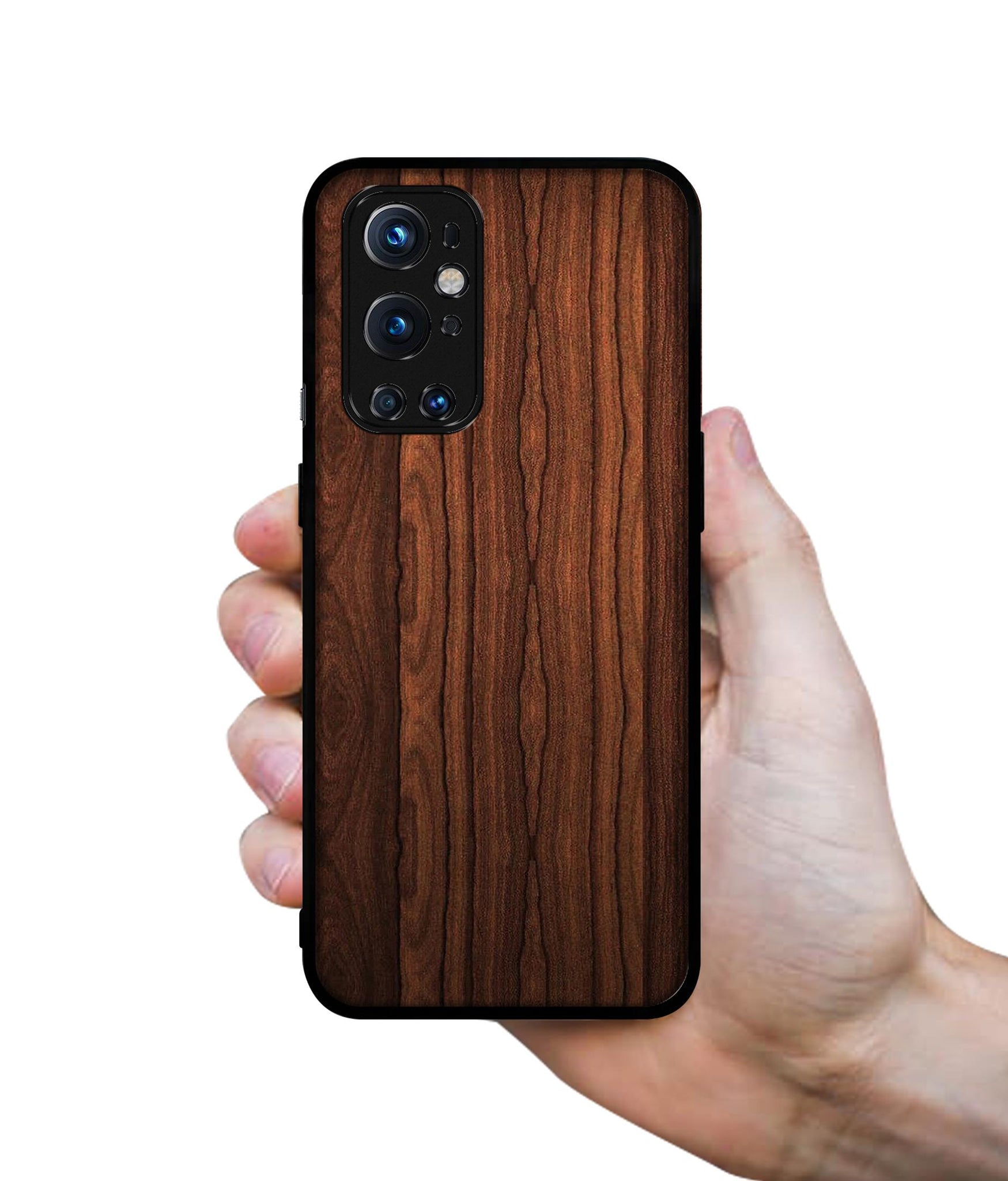Brown Wooden Texture Design Designer 2D Printed Back Case Cover for OnePlus 9 Pro 5G