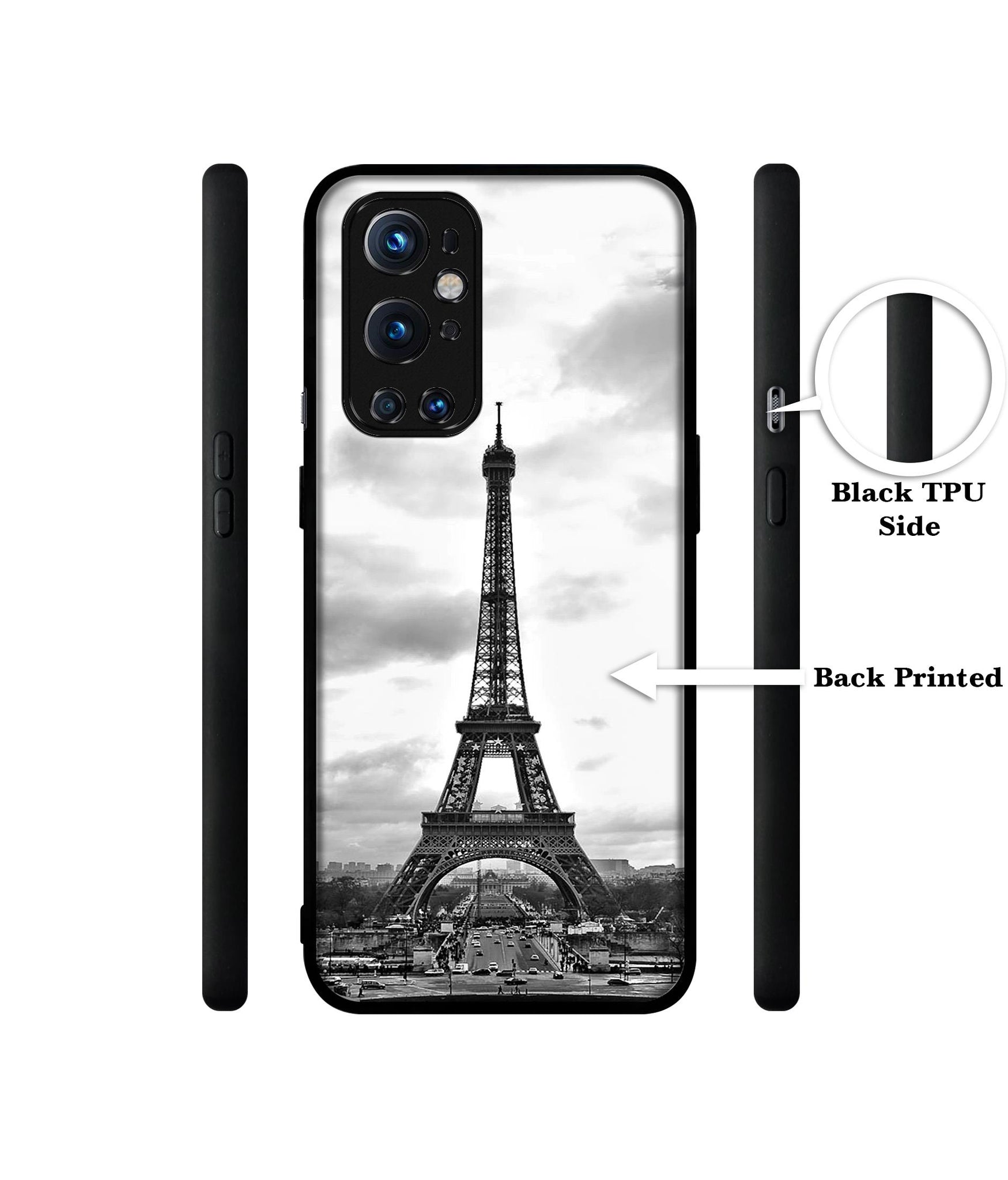 Eiffel Tower Design Designer 2D Printed Back Case Cover for OnePlus 9 Pro 5G