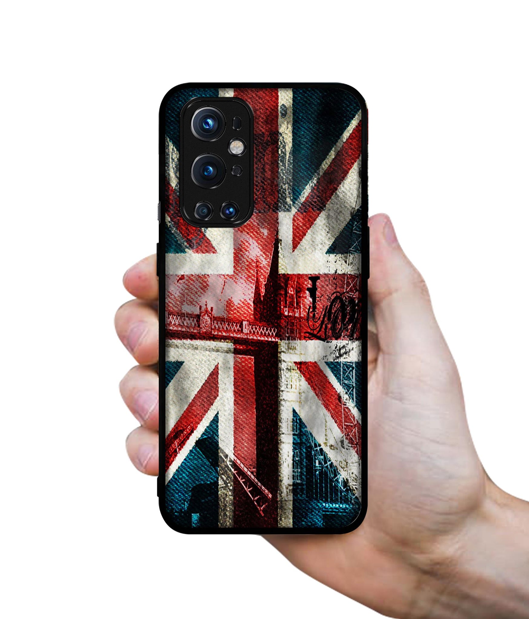 London Flag wallpaper Design Designer 2D Printed Back Case Cover for OnePlus 9 Pro 5G