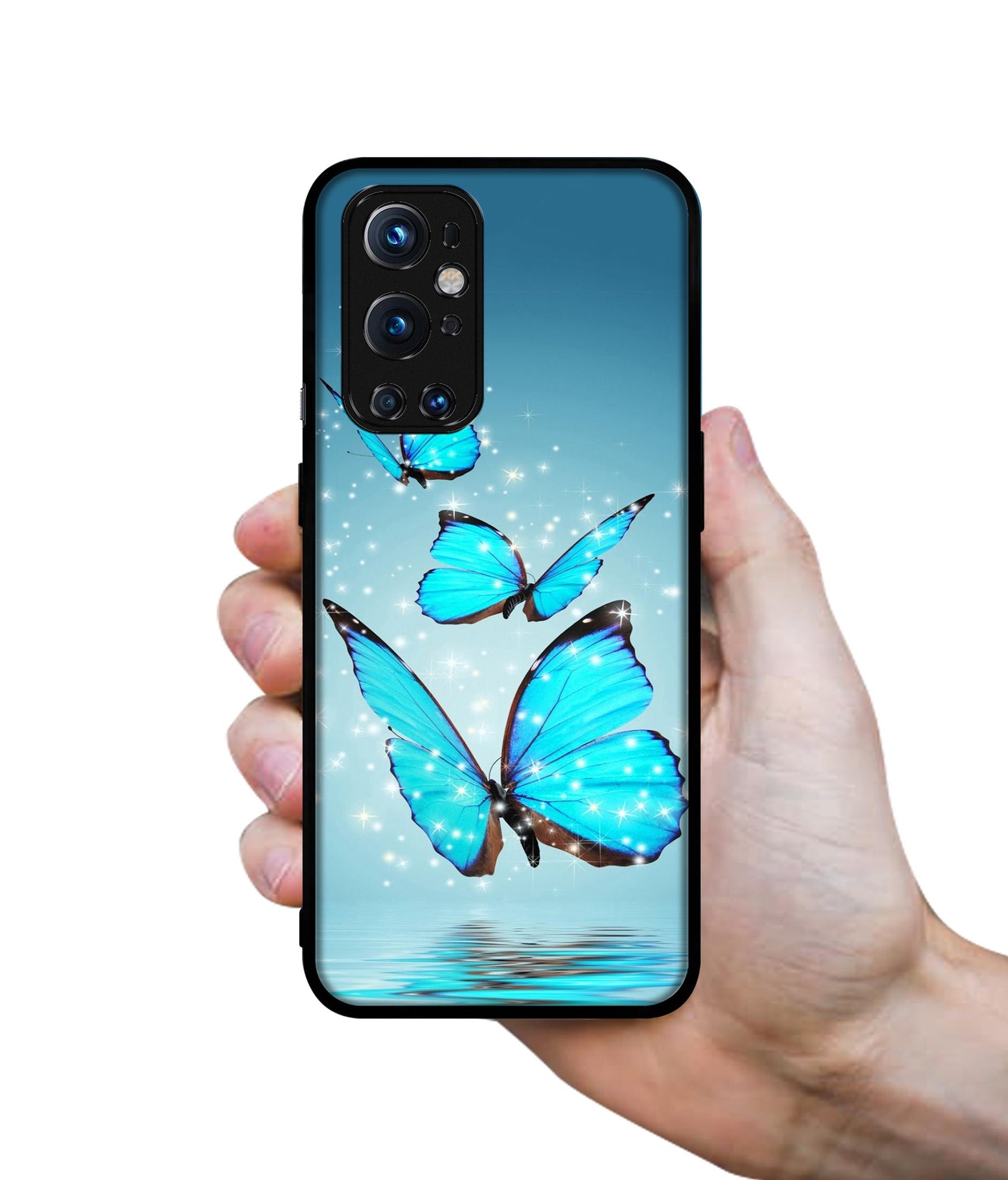 Flying Butterflies Design Designer 2D Printed Back Case Cover for OnePlus 9 Pro 5G