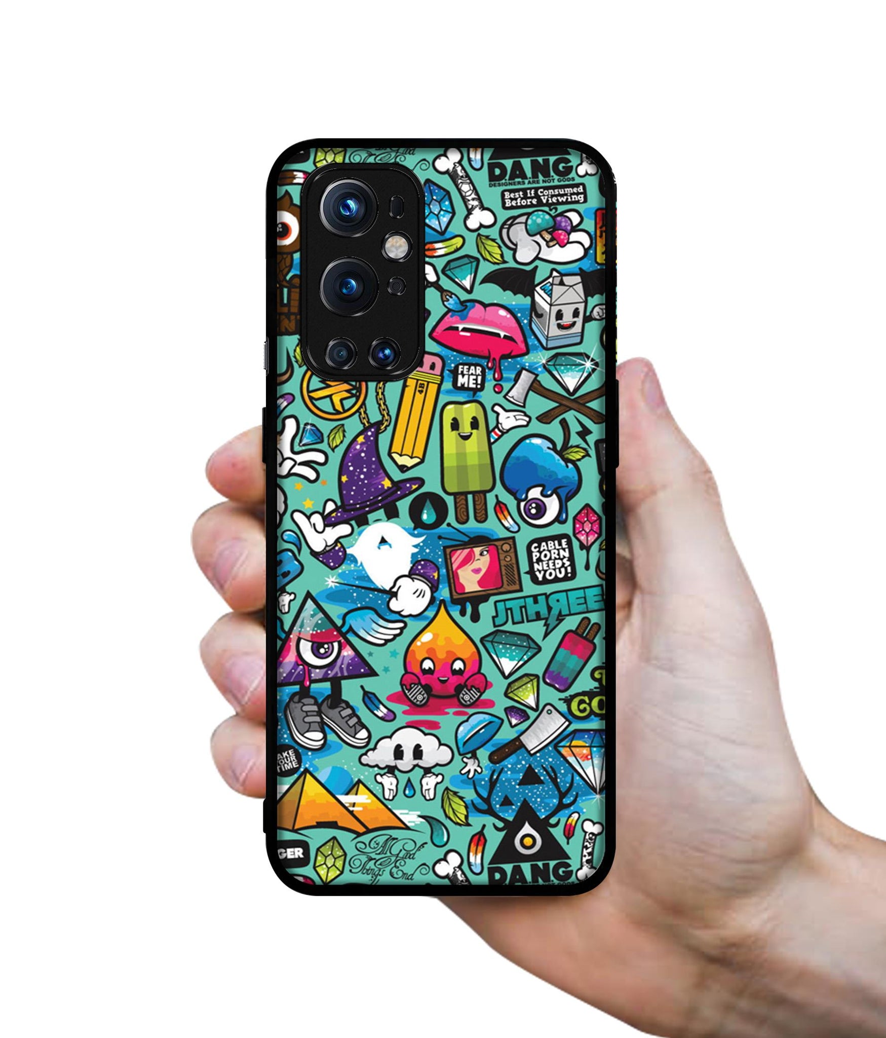 Crazy Design Designer 2D Printed Back Case Cover for OnePlus 9 Pro 5G