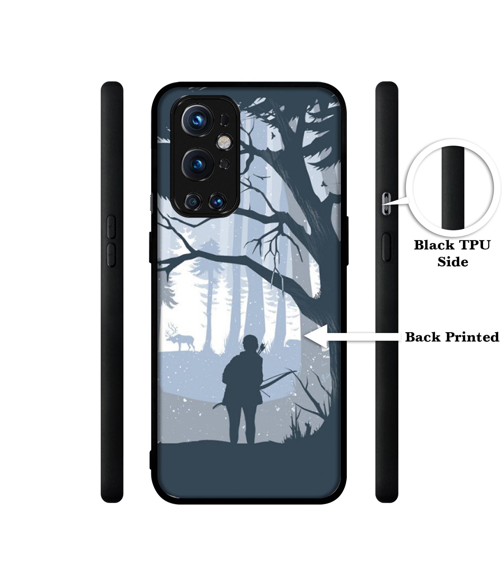 Hunter Design Designer 2D Printed Back Case Cover for OnePlus 9 Pro 5G