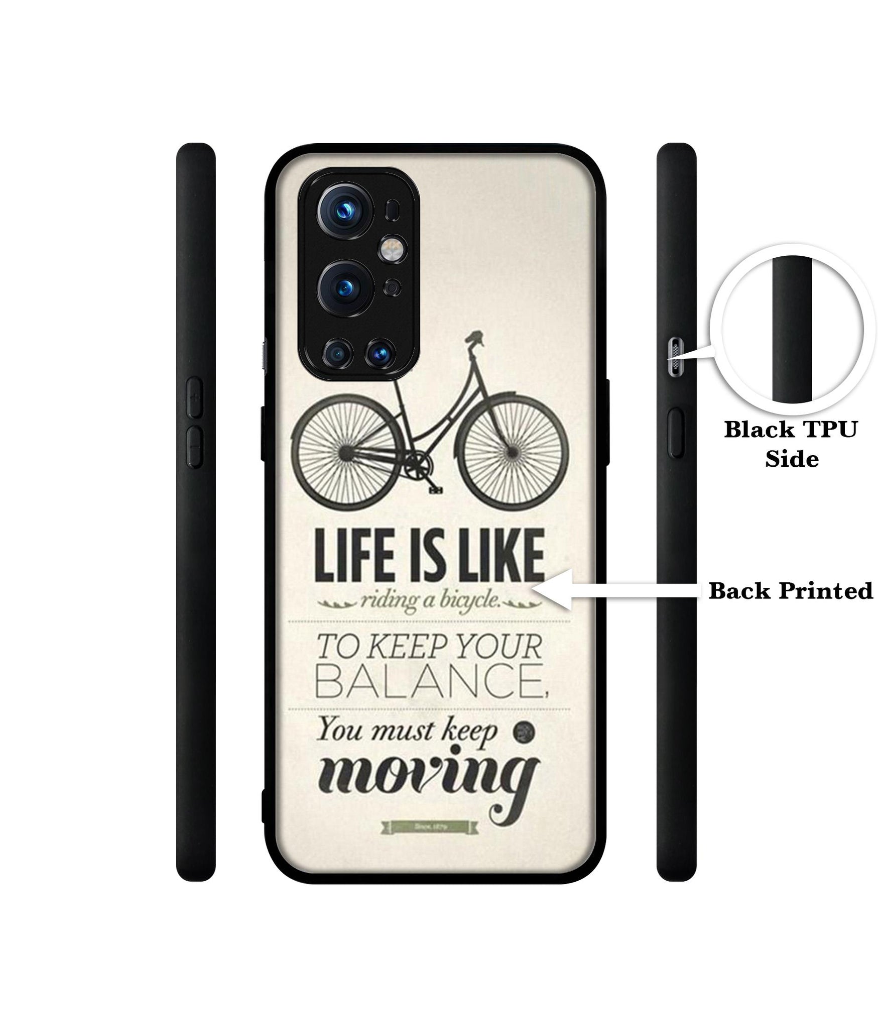 Life is Like Moving Design Designer 2D Printed Back Case Cover for OnePlus 9 Pro 5G
