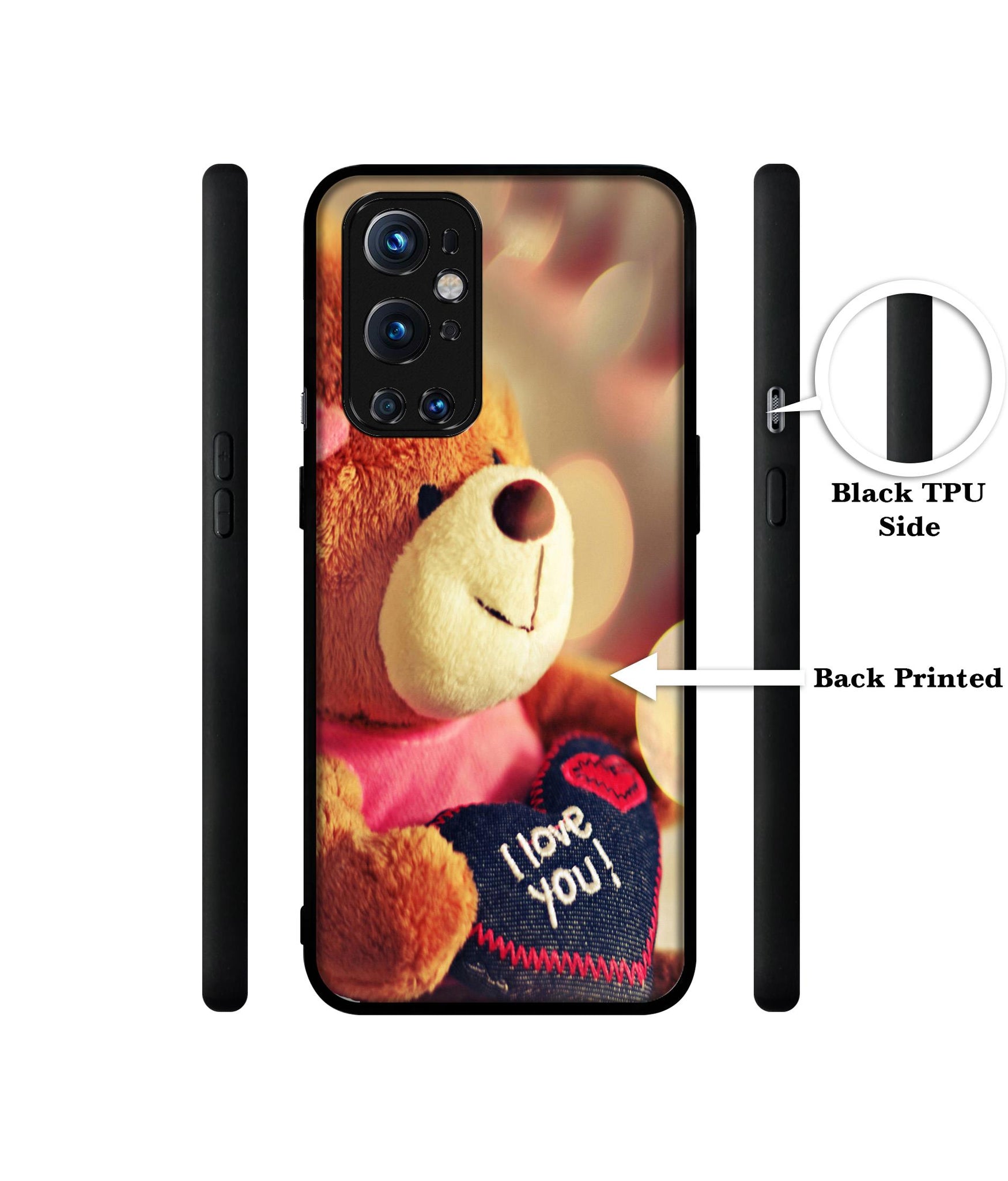 Teddy Bear Design Designer 2D Printed Back Case Cover for OnePlus 9 Pro 5G