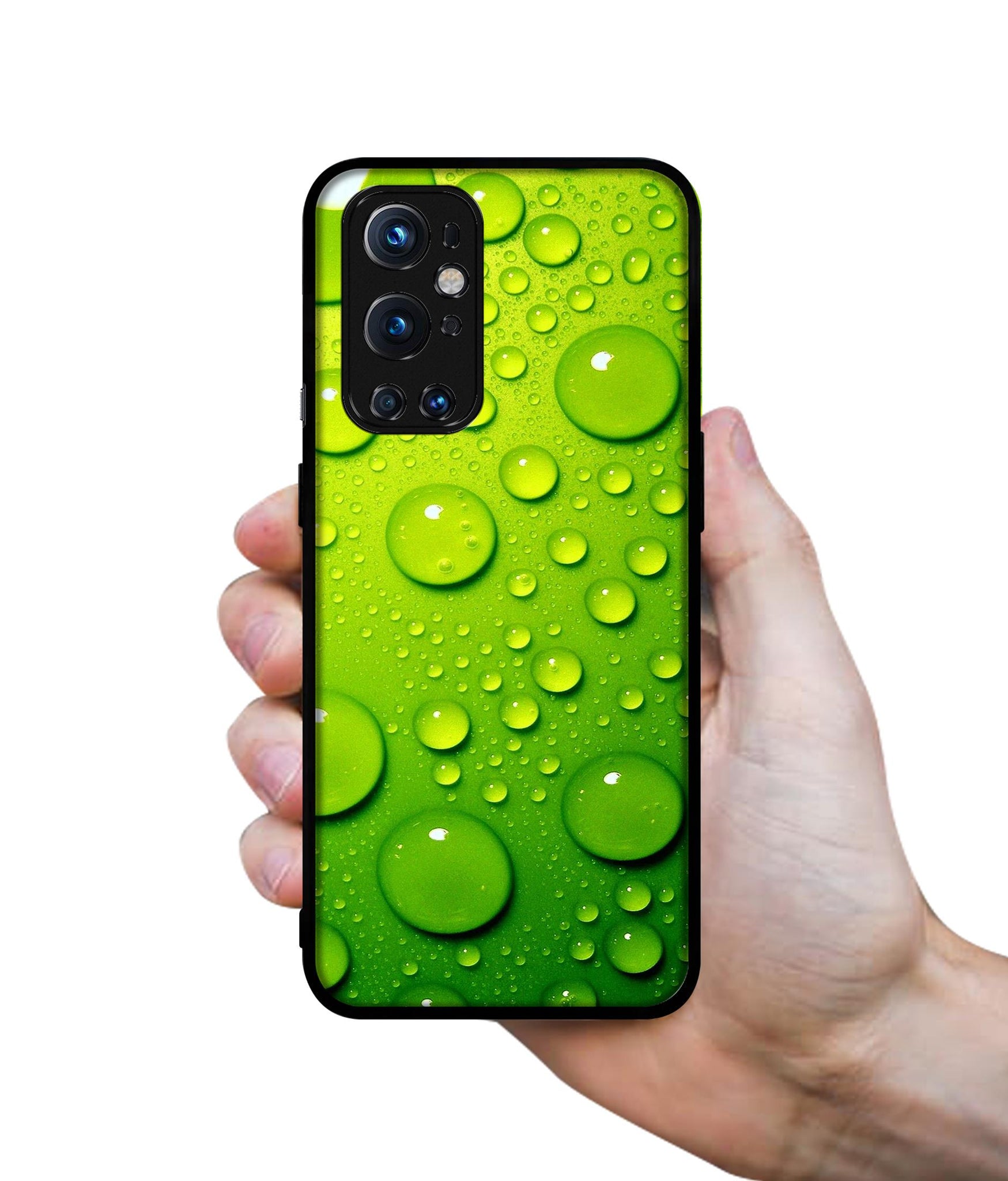 Green Bubbles Design Designer 2D Printed Back Case Cover for OnePlus 9 Pro 5G