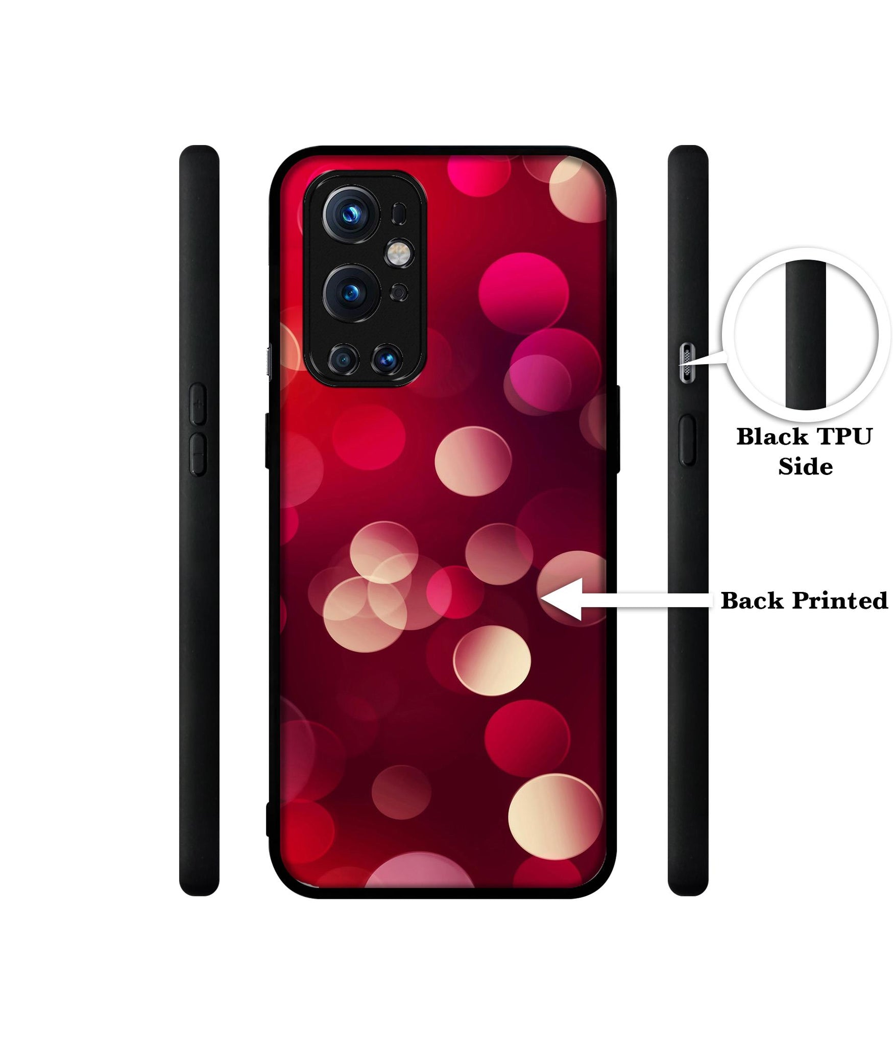 3D Circles Design Designer 2D Printed Back Case Cover for OnePlus 9 Pro 5G