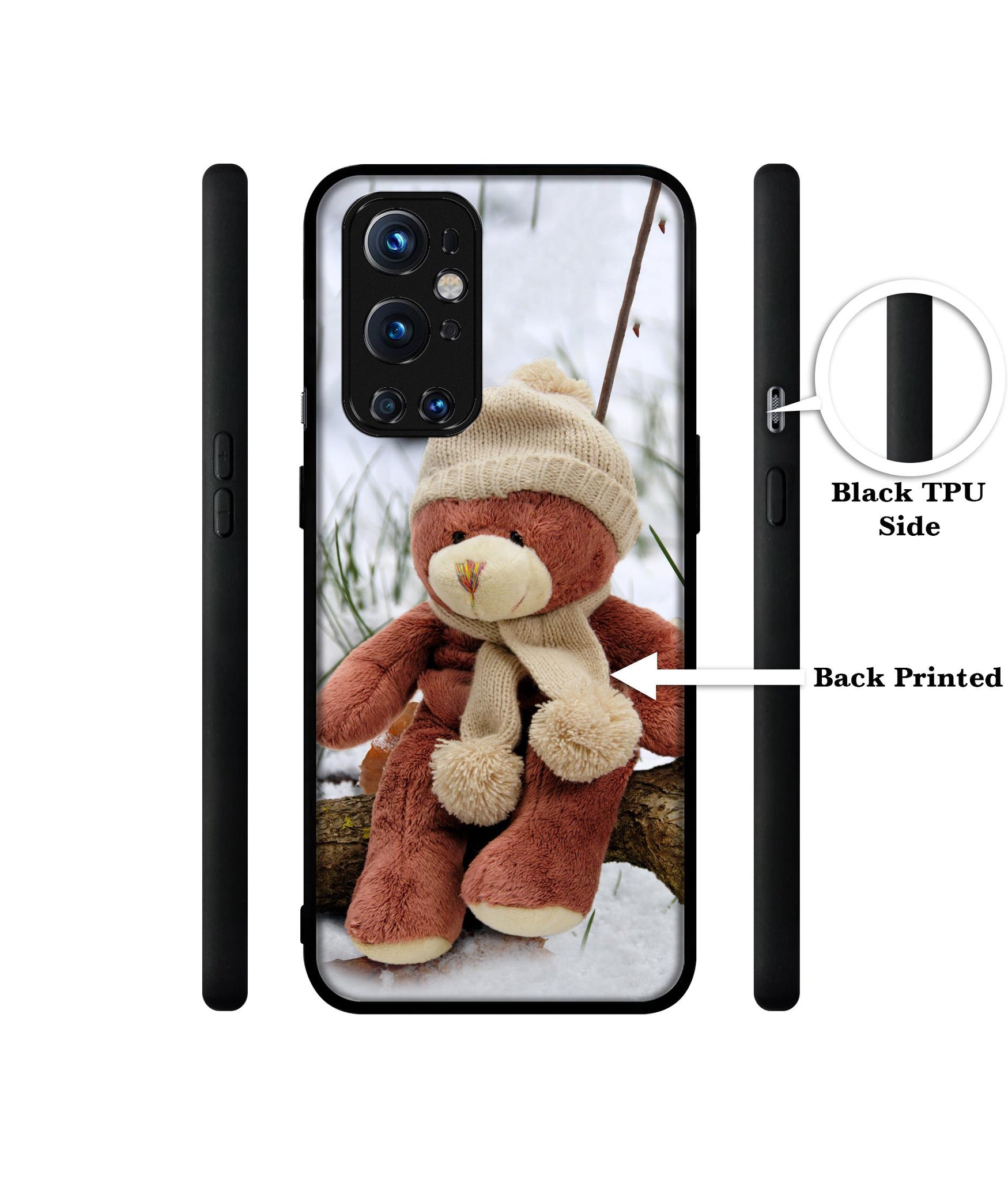Woolen Bear Design Designer 2D Printed Back Case Cover for OnePlus 9 Pro 5G