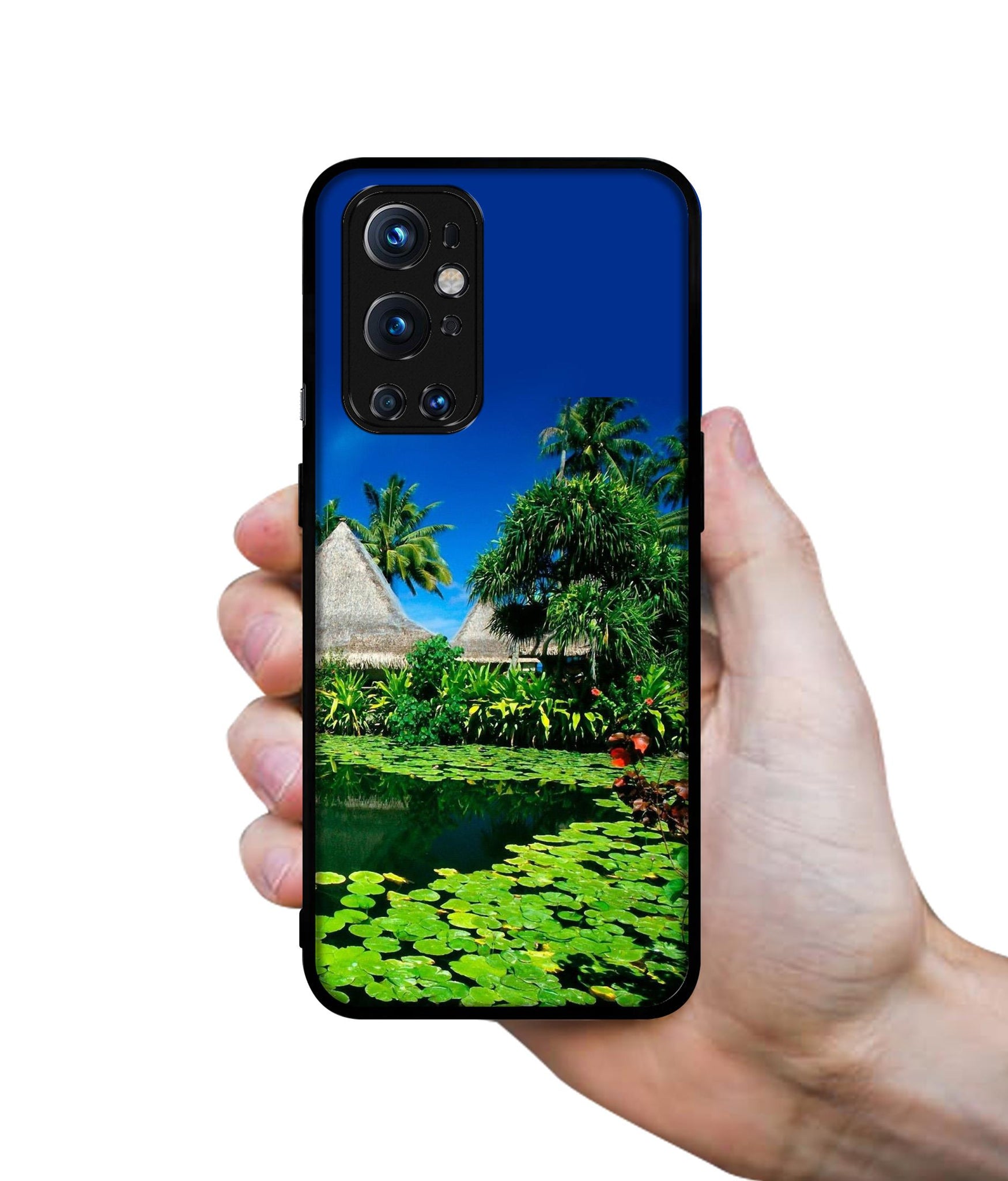 Tropics Water Design Designer 2D Printed Back Case Cover for OnePlus 9 Pro 5G