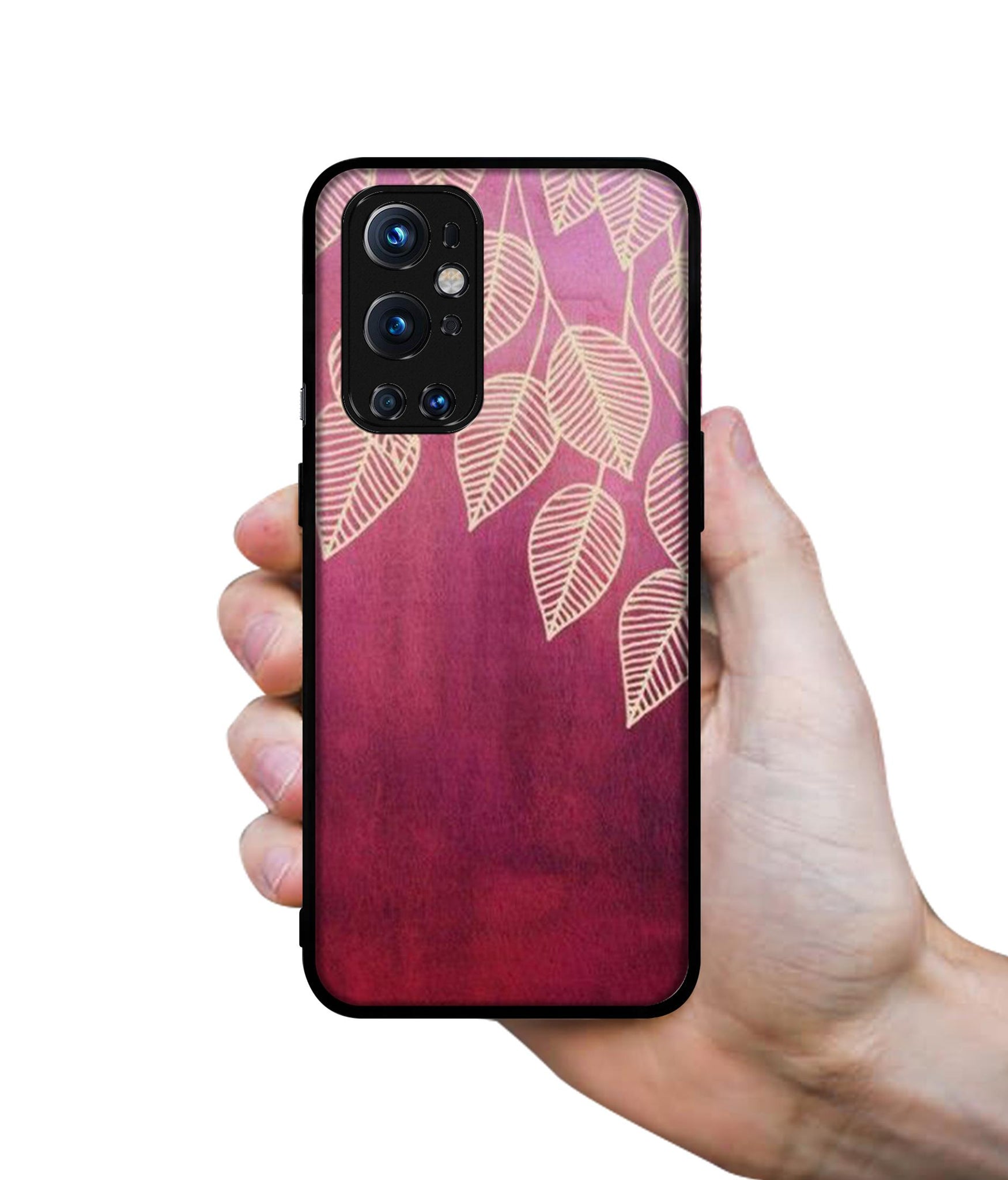 Leaf Pattern Design Designer 2D Printed Back Case Cover for OnePlus 9 Pro 5G
