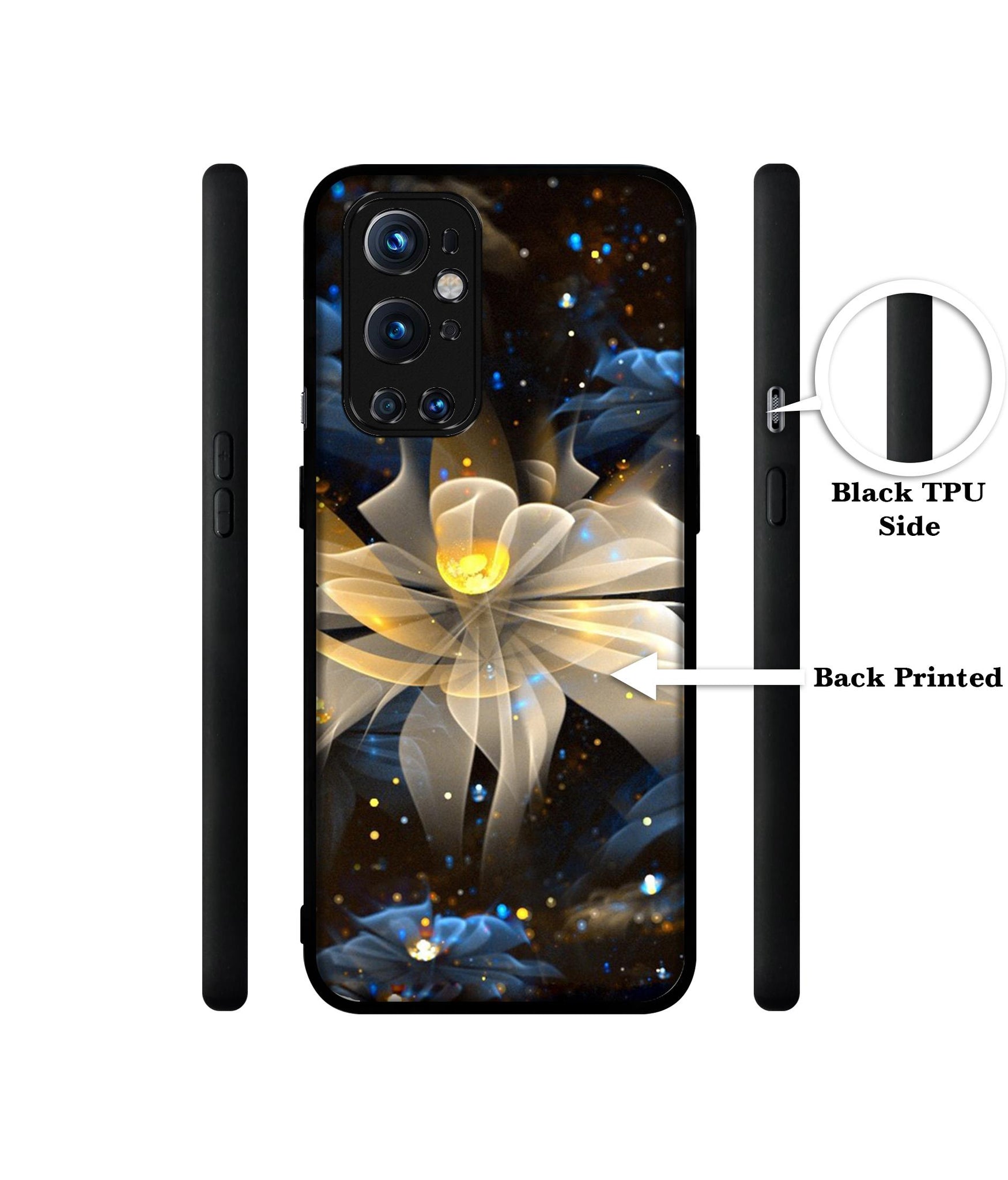 Art Flower Design Designer 2D Printed Back Case Cover for OnePlus 9 Pro 5G