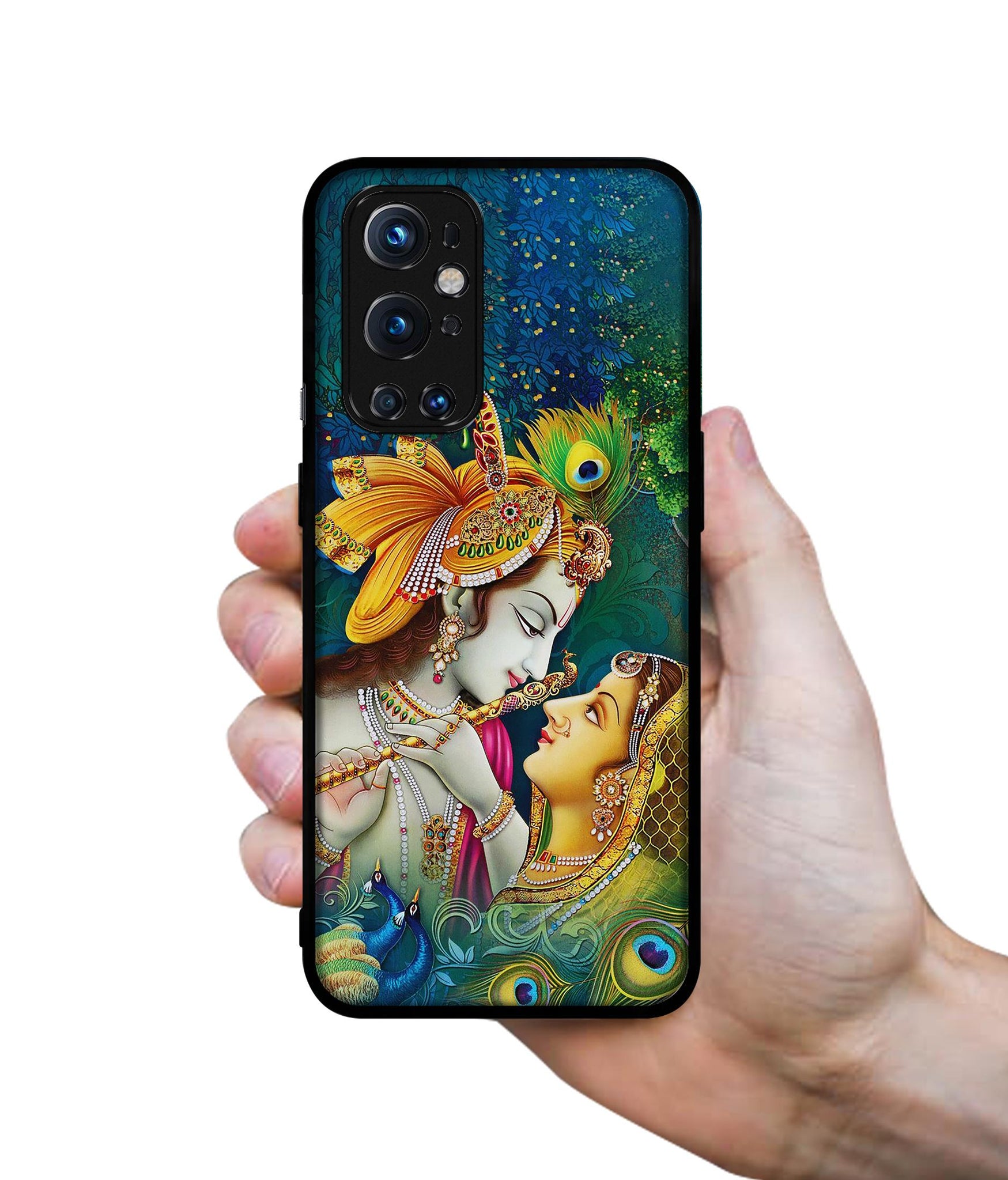 Radha Kishan Love Design Designer 2D Printed Back Case Cover for OnePlus 9 Pro 5G