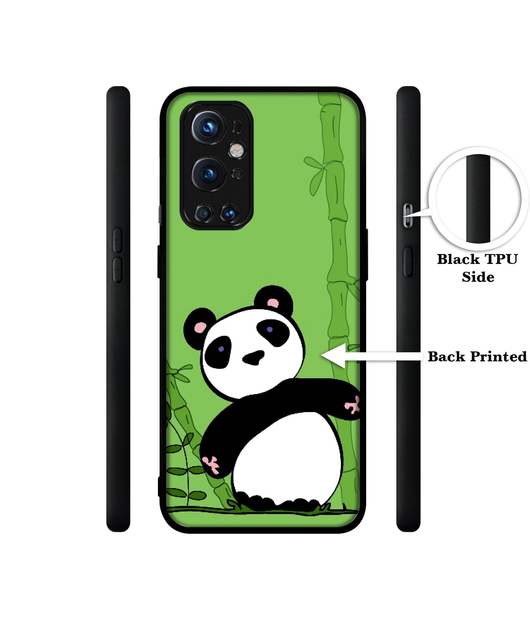 Panda with Bamboo Design Designer 2D Printed Back Case Cover for OnePlus 9 Pro 5G
