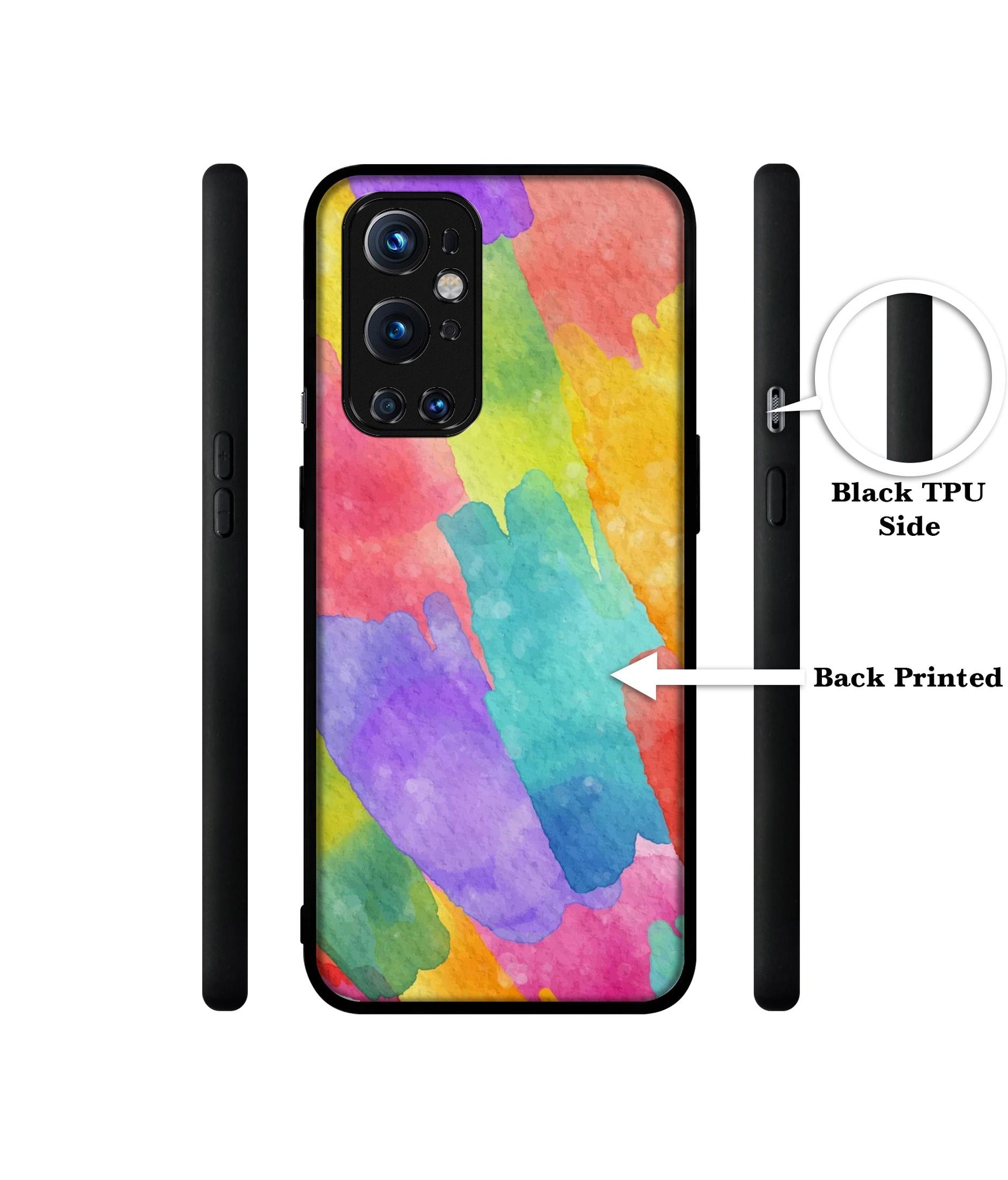 Water Paint Colorful Abstract Design Designer 2D Printed Back Case Cover for OnePlus 9 Pro 5G