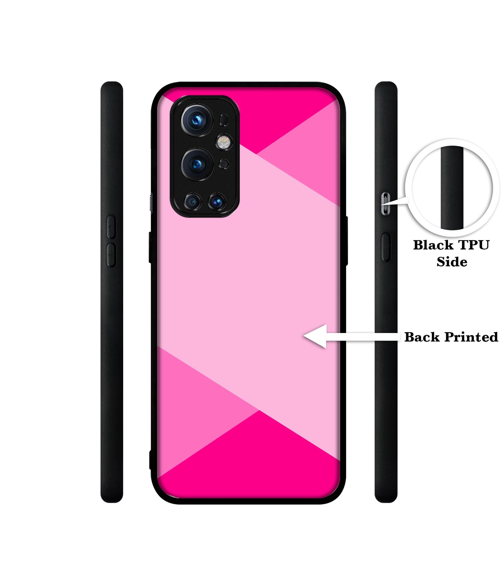 Pink Cross Vector Design Designer 2D Printed Back Case Cover for OnePlus 9 Pro 5G