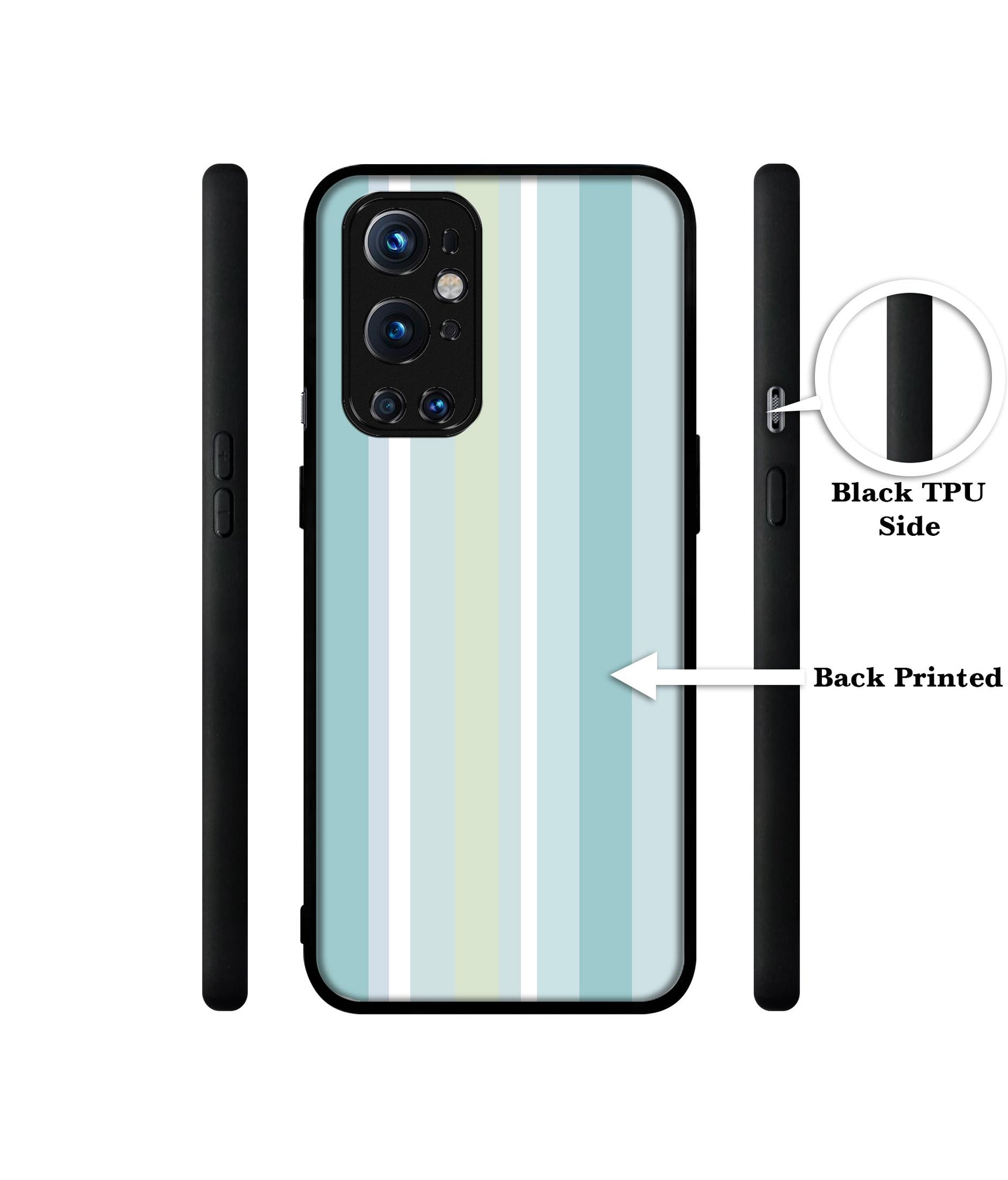 Light Green Stripes Design Designer 2D Printed Back Case Cover for OnePlus 9 Pro 5G