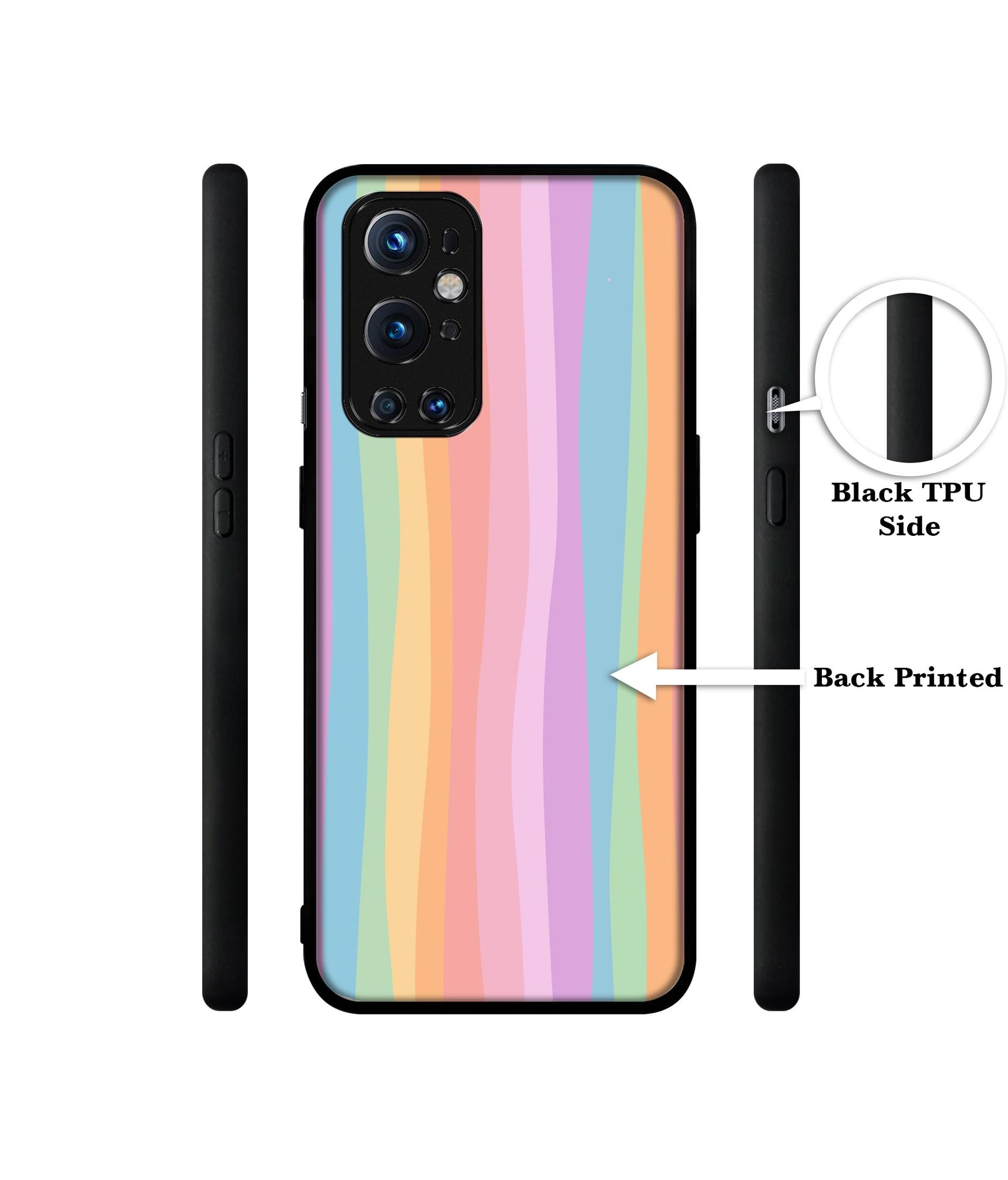 Cool Rainbow Design Designer 2D Printed Back Case Cover for OnePlus 9 Pro 5G