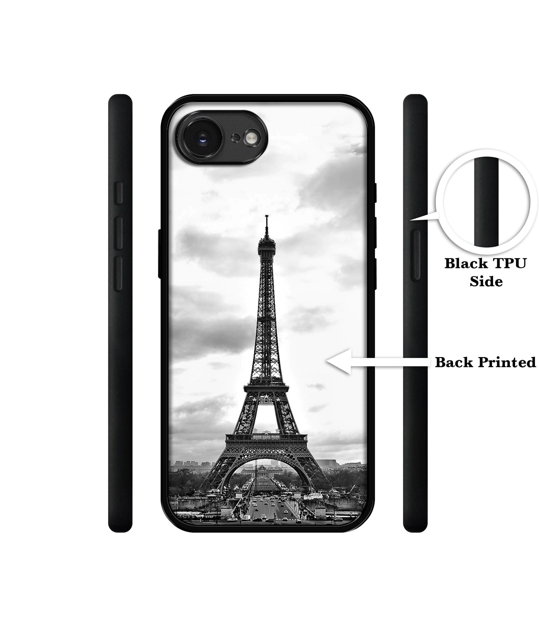 Eiffel Tower Designer 2D Printed Back Case Cover for Apple iPhone 16e