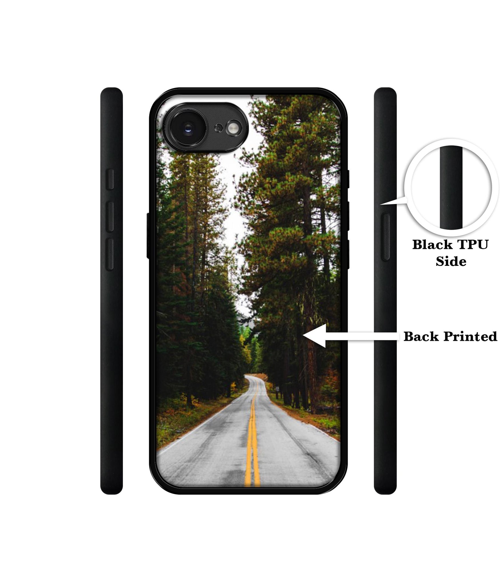 Road Photo Designer 2D Printed Back Case Cover for Apple iPhone 16e