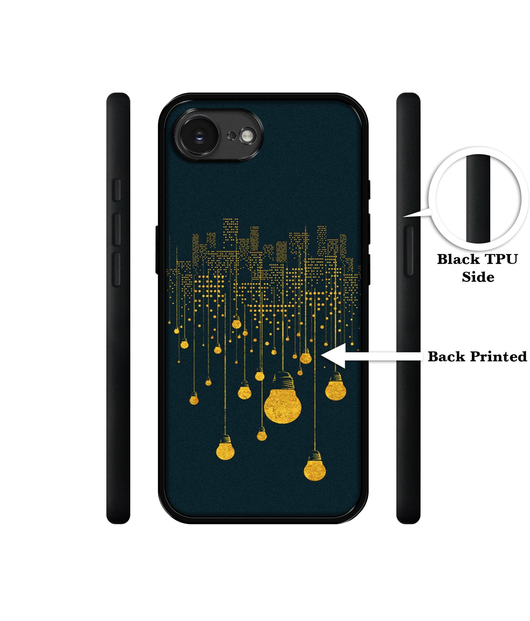 City Light Pattern Designer 2D Printed Back Case Cover for Apple iPhone 16e
