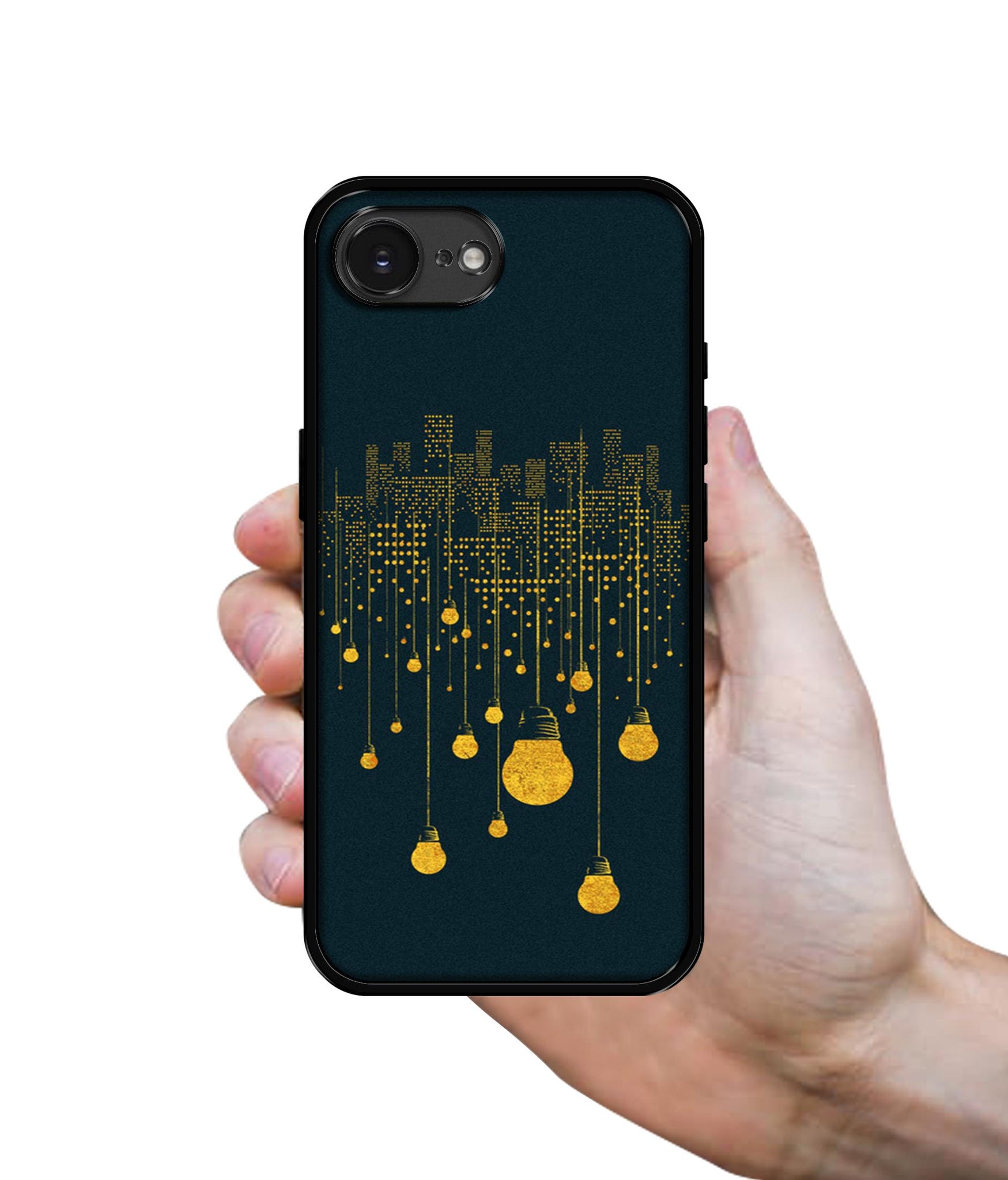 City Light Pattern Designer 2D Printed Back Case Cover for Apple iPhone 16e