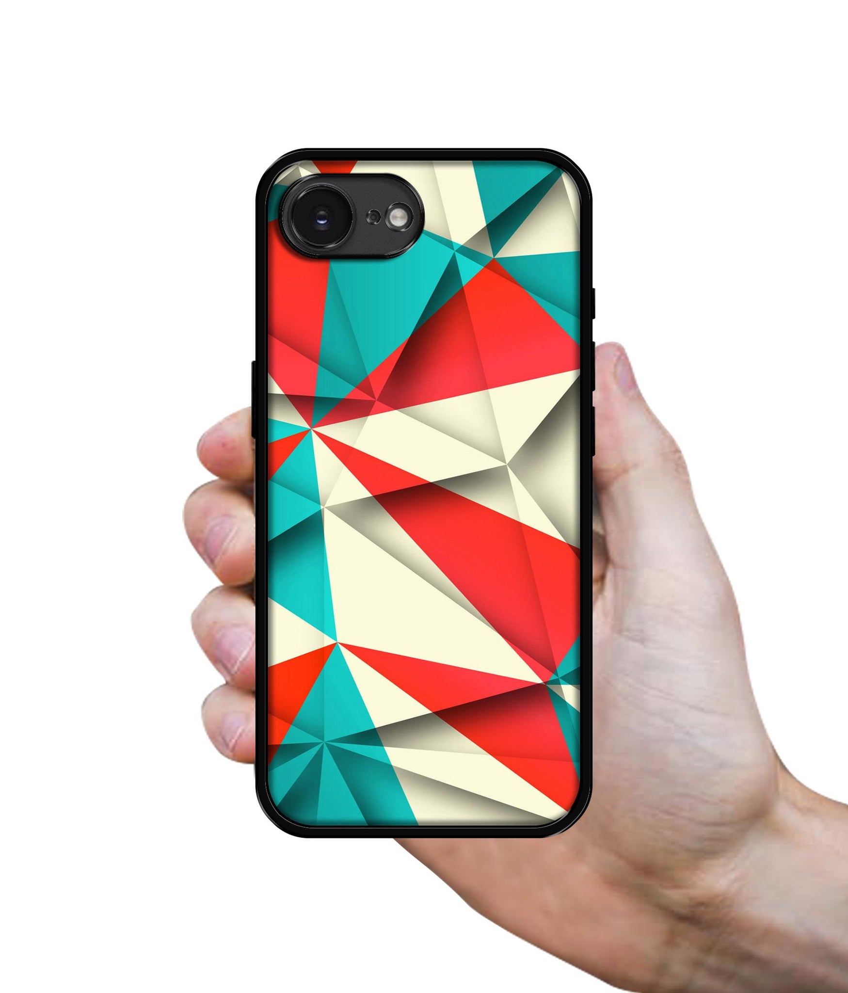 Red Blue White Pattern Designer 2D Printed Back Case Cover for Apple iPhone 16e