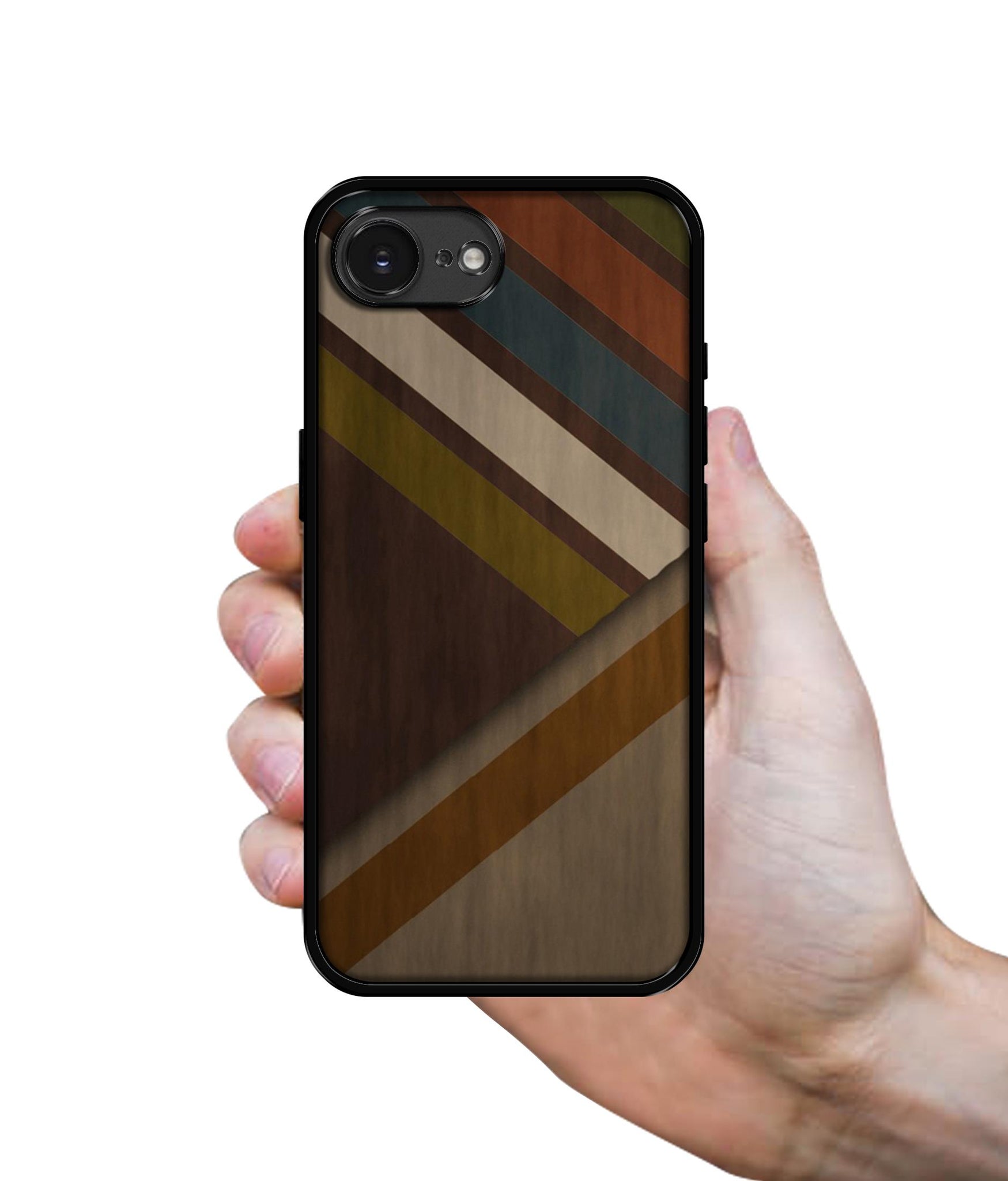 Colorful Wooden Pattern Designer 2D Printed Back Case Cover for Apple iPhone 16e