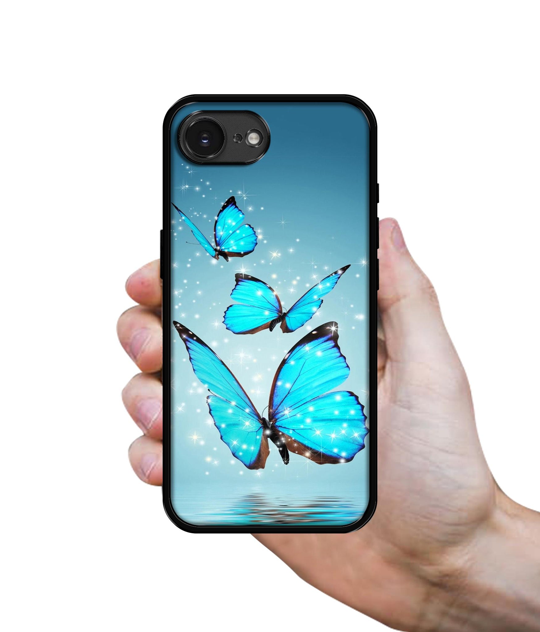Flying Butterflies Designer 2D Printed Back Case Cover for Apple iPhone 16e