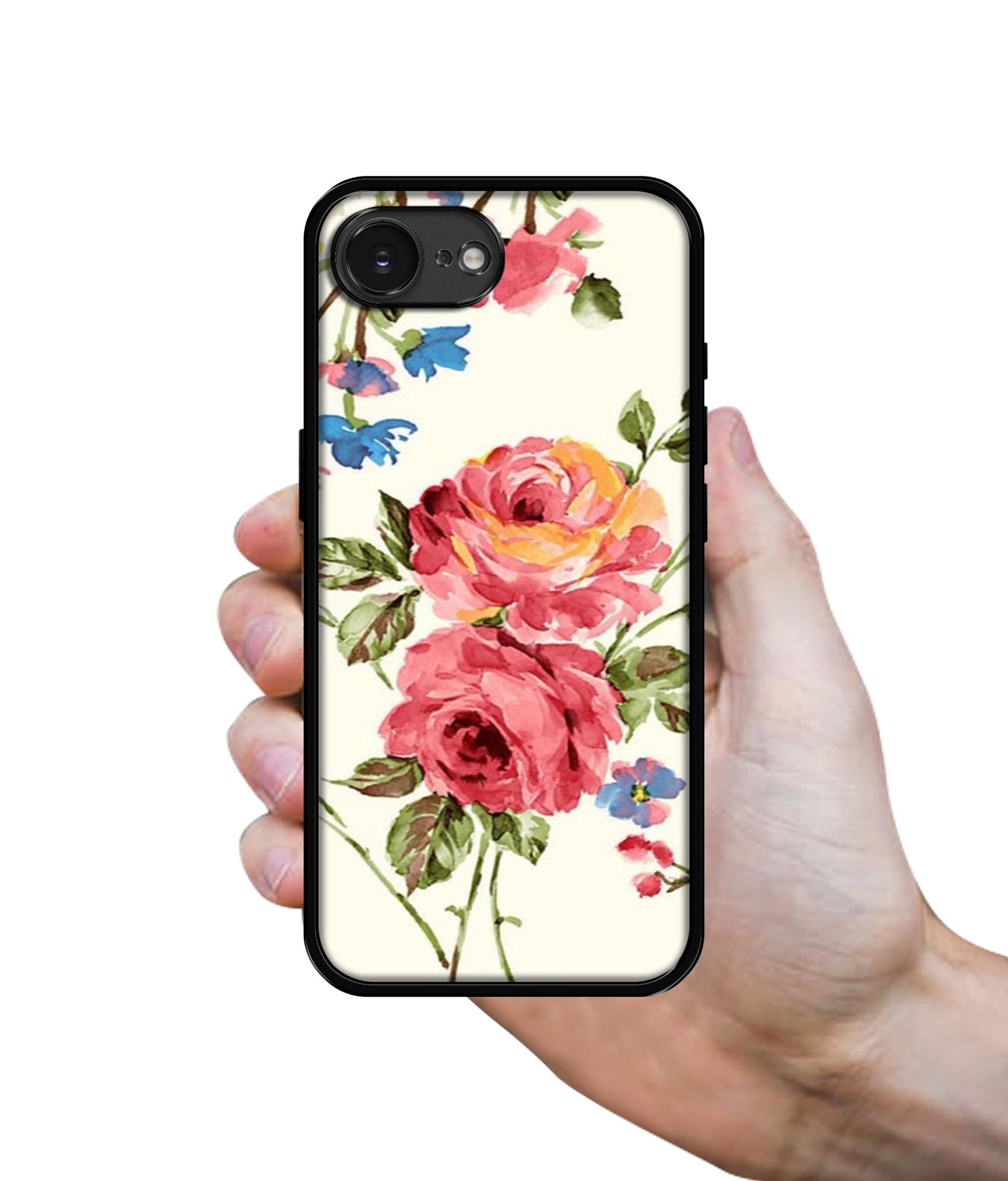 Vintage Painting Flower Designer 2D Printed Back Case Cover for Apple iPhone 16e