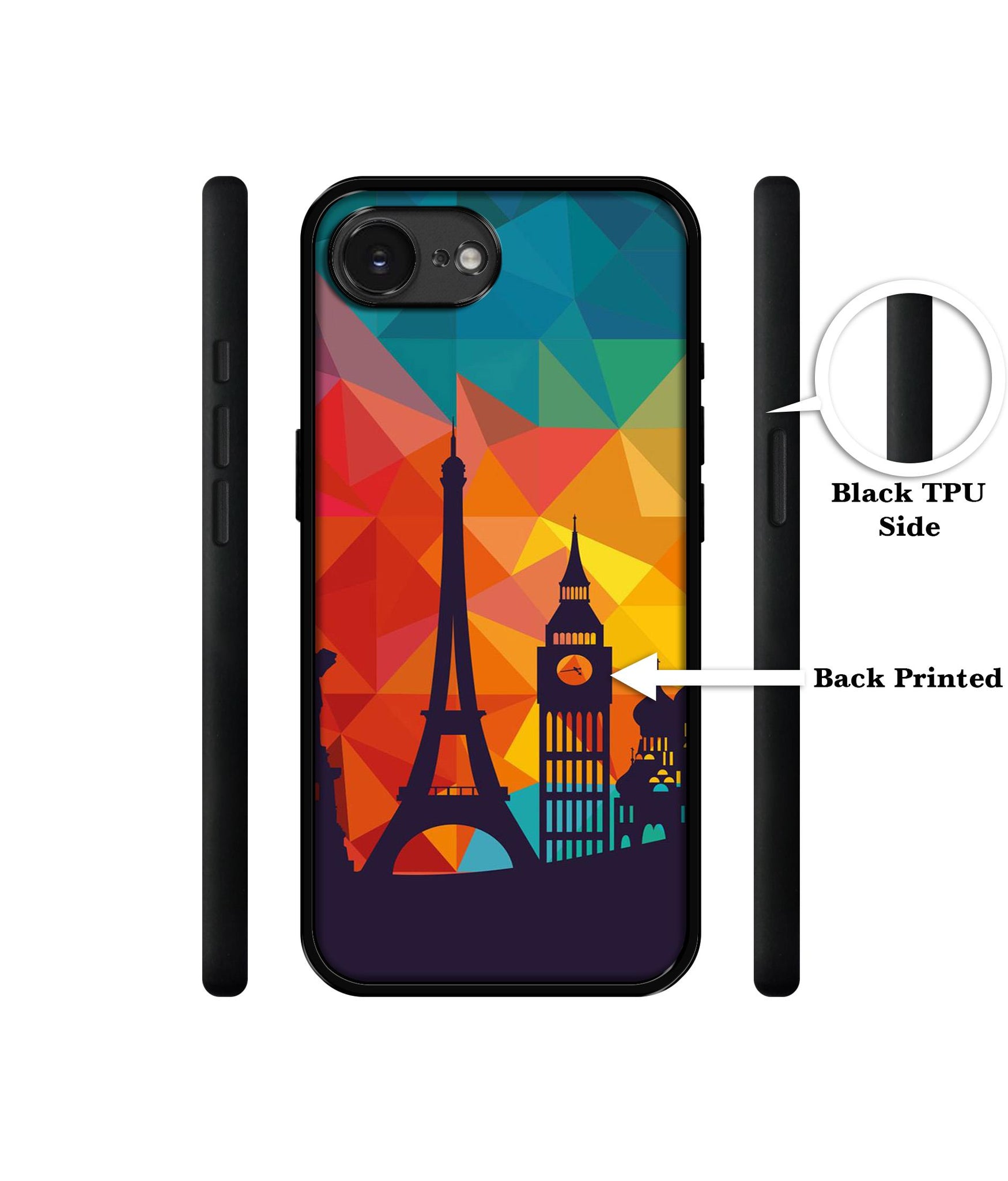 Colored Paris Designer 2D Printed Back Case Cover for Apple iPhone 16e