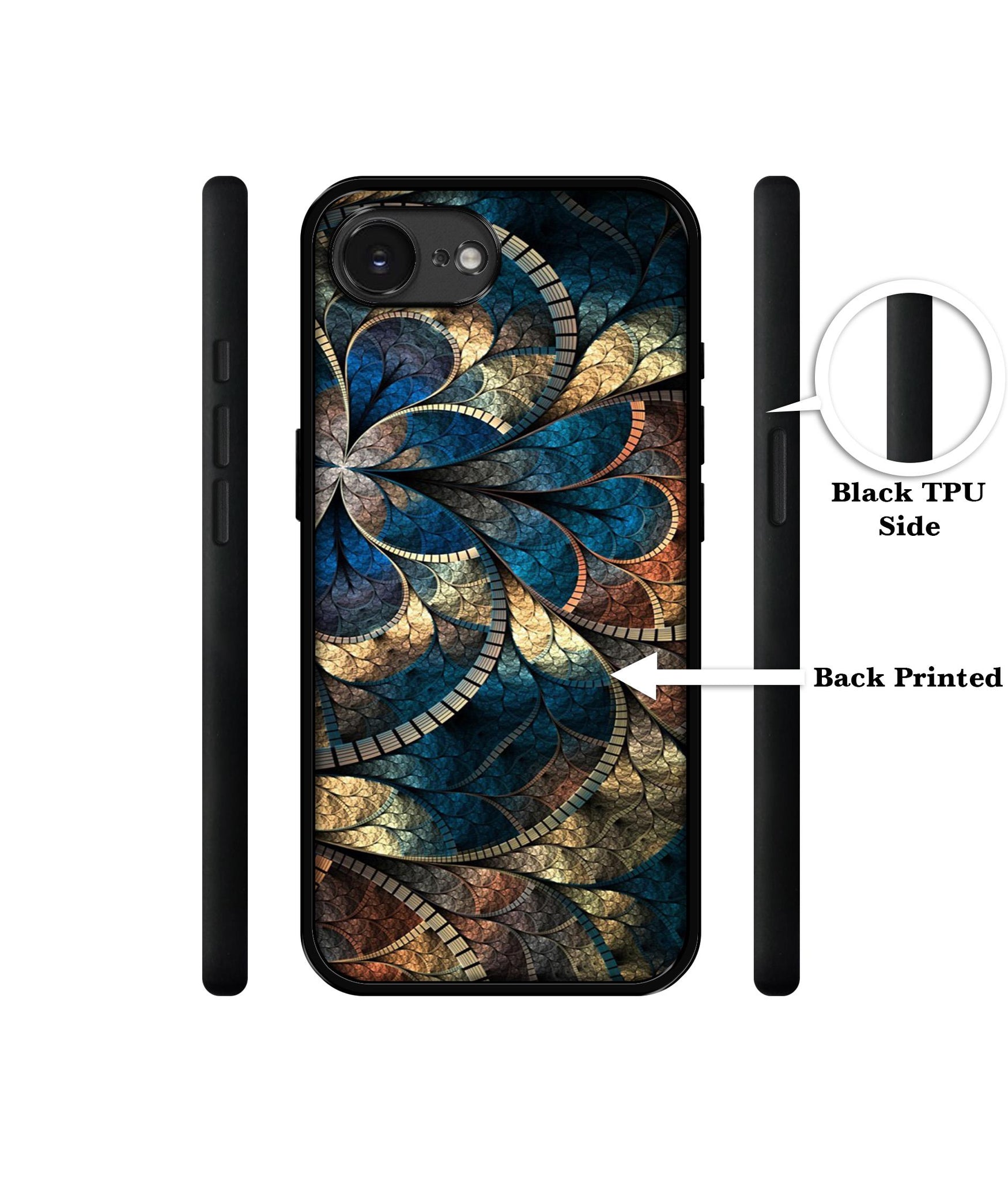 Fractional Pattern Designer 2D Printed Back Case Cover for Apple iPhone 16e