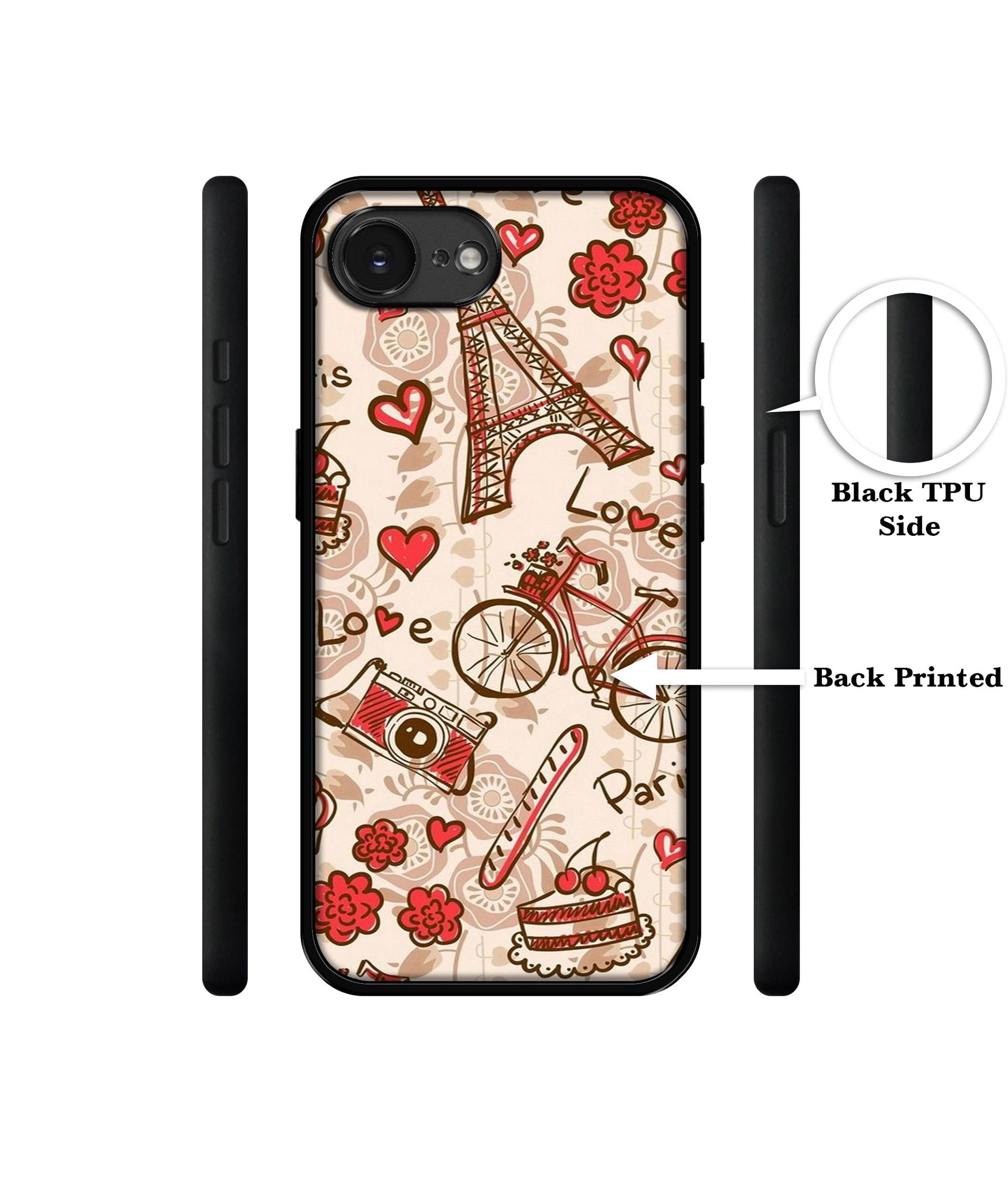 Vintage Paris Designer 2D Printed Back Case Cover for Apple iPhone 16e