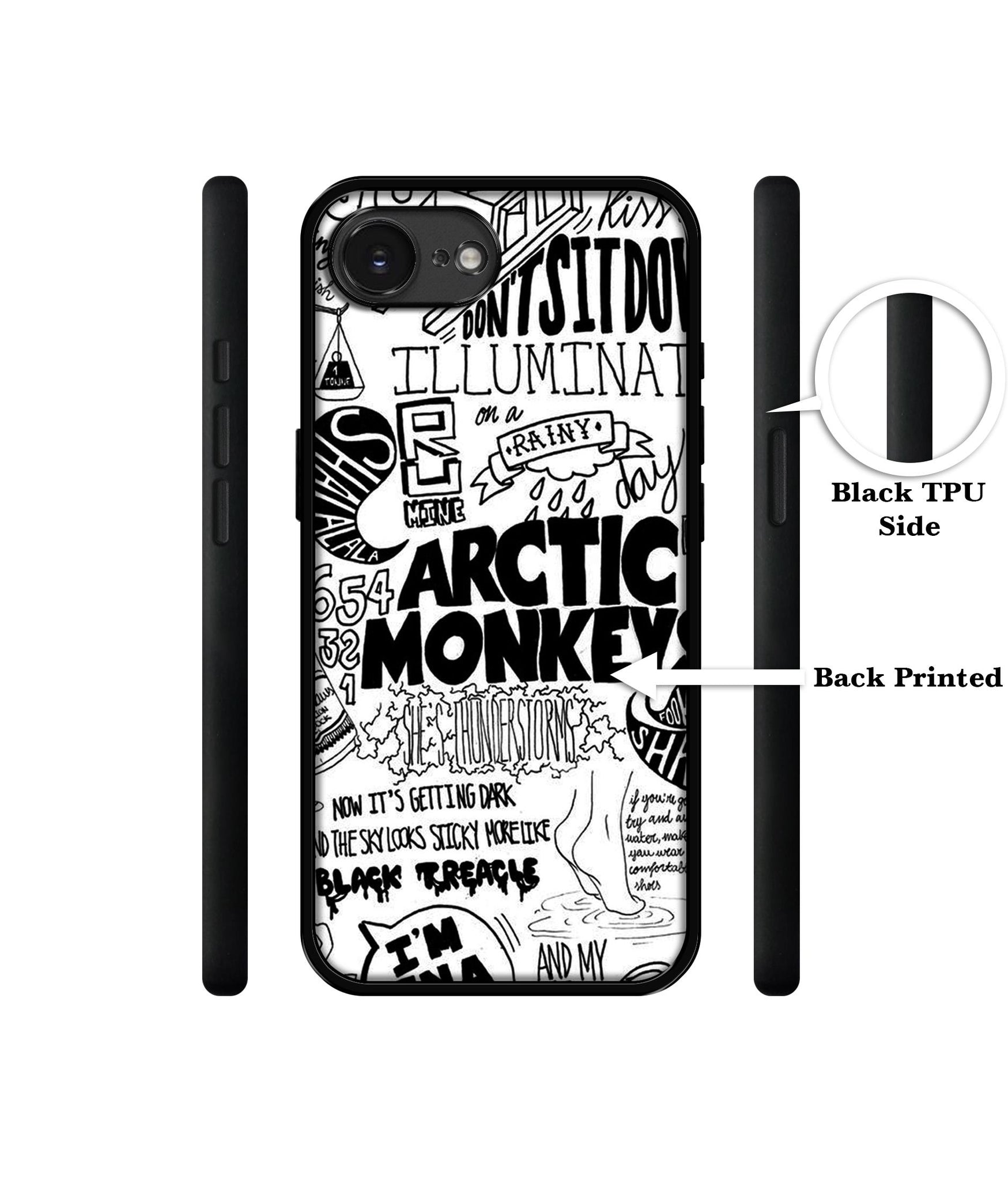 Arctic Monkeys Pattern Designer 2D Printed Back Case Cover for Apple iPhone 16e