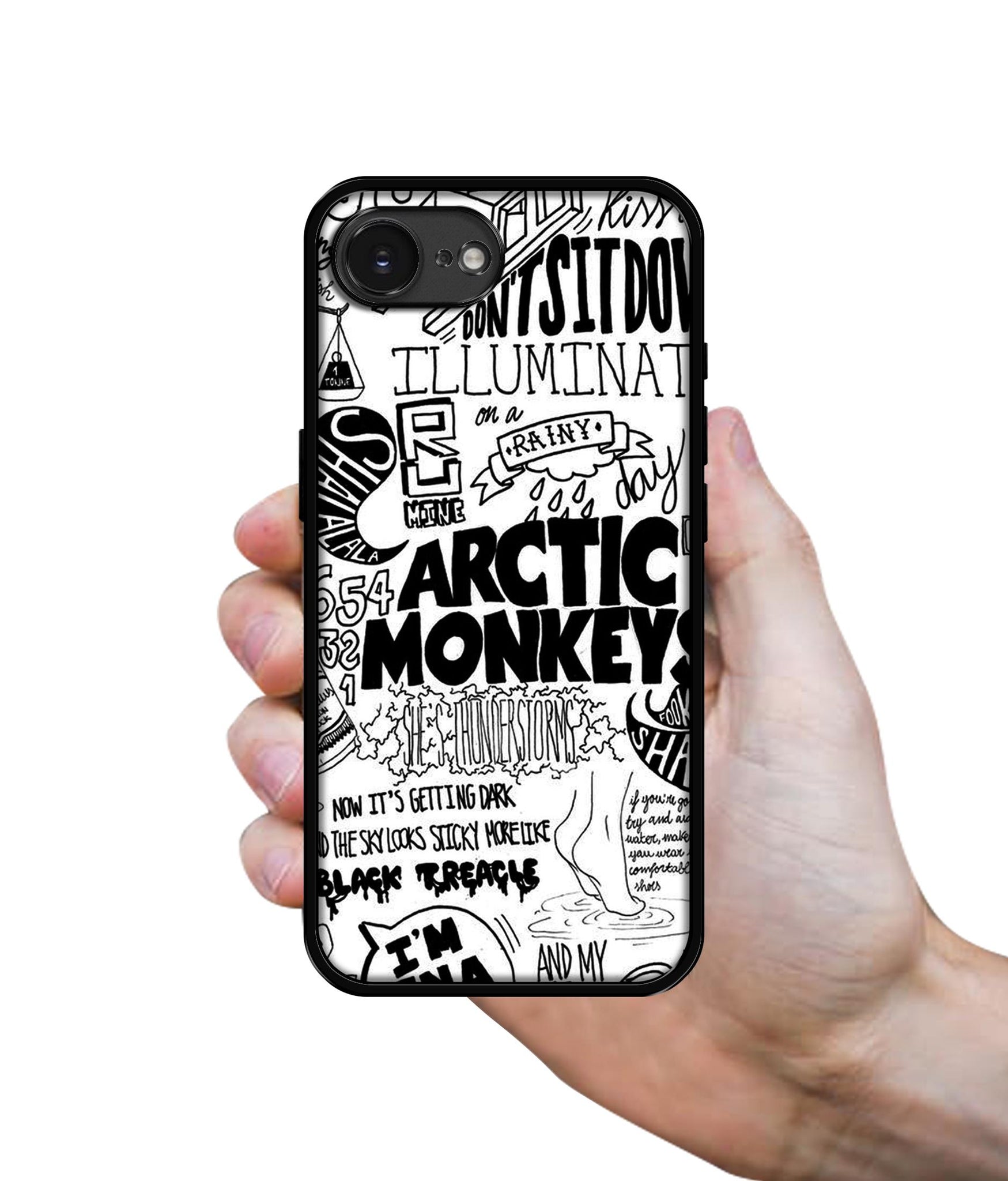 Arctic Monkeys Pattern Designer 2D Printed Back Case Cover for Apple iPhone 16e