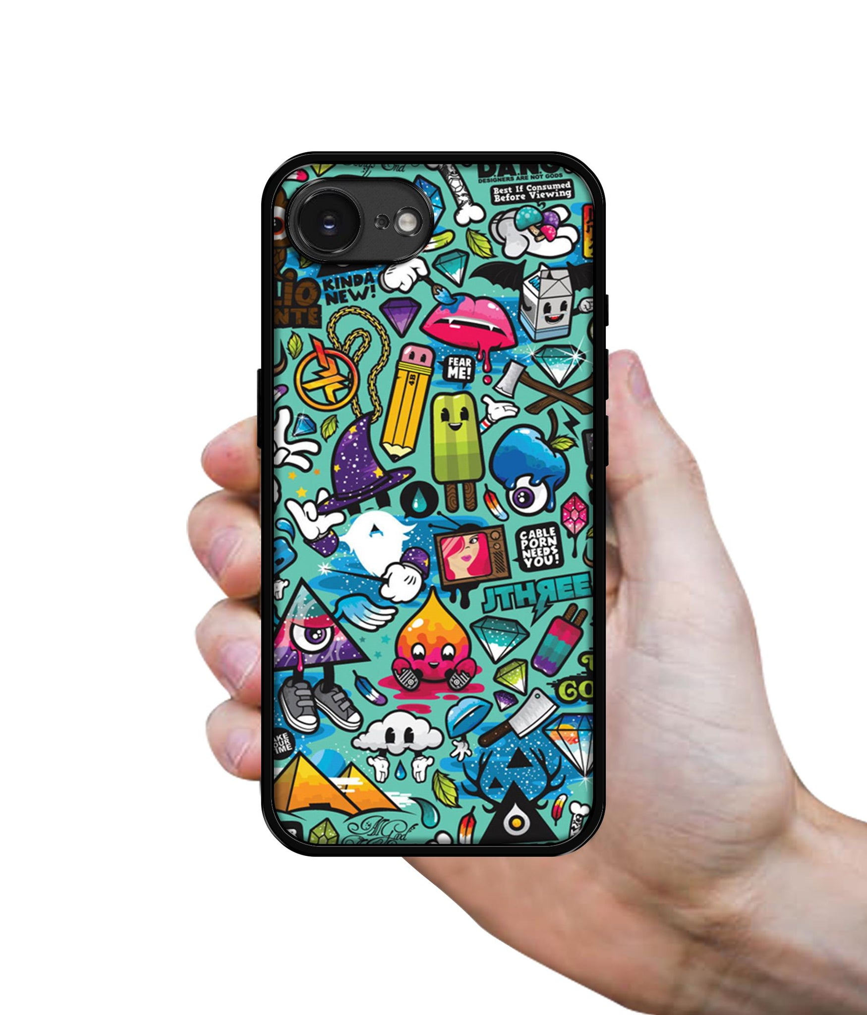 Crazy Designer 2D Printed Back Case Cover for Apple iPhone 16e