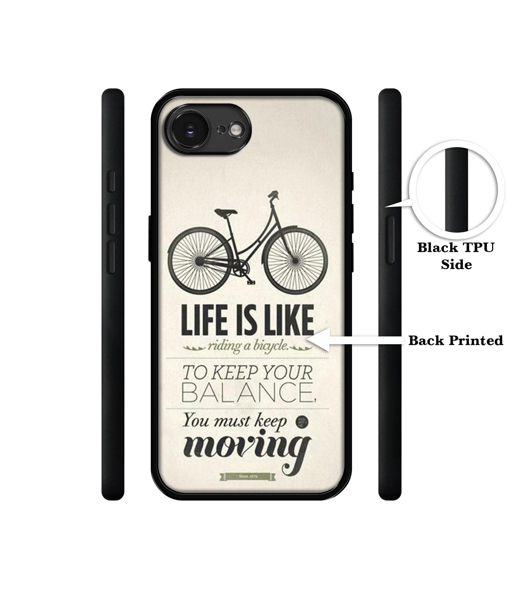 Life is Like Moving Designer 2D Printed Back Case Cover for Apple iPhone 16e