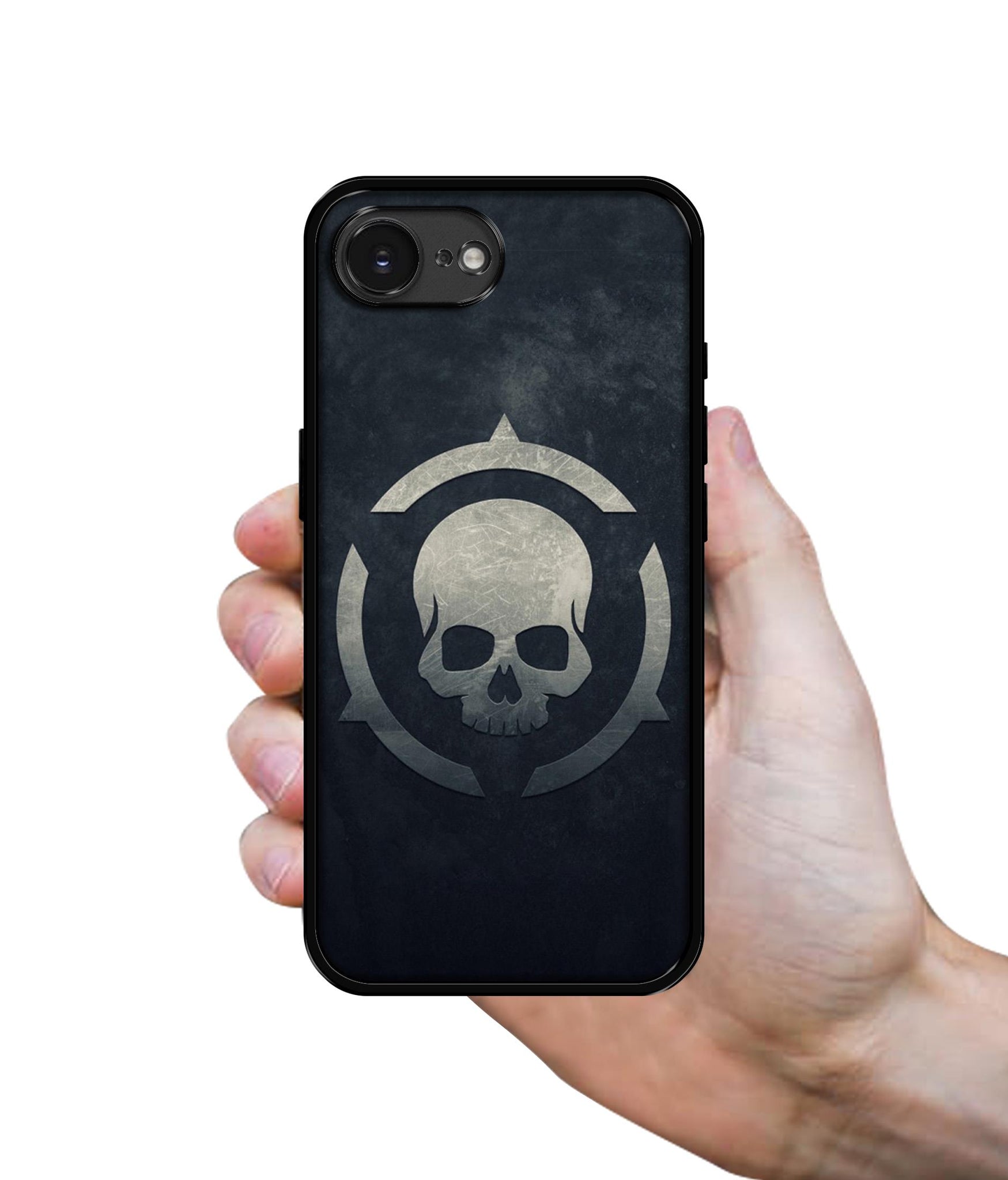 Skull Pattern Print Designer 2D Printed Back Case Cover for Apple iPhone 16e