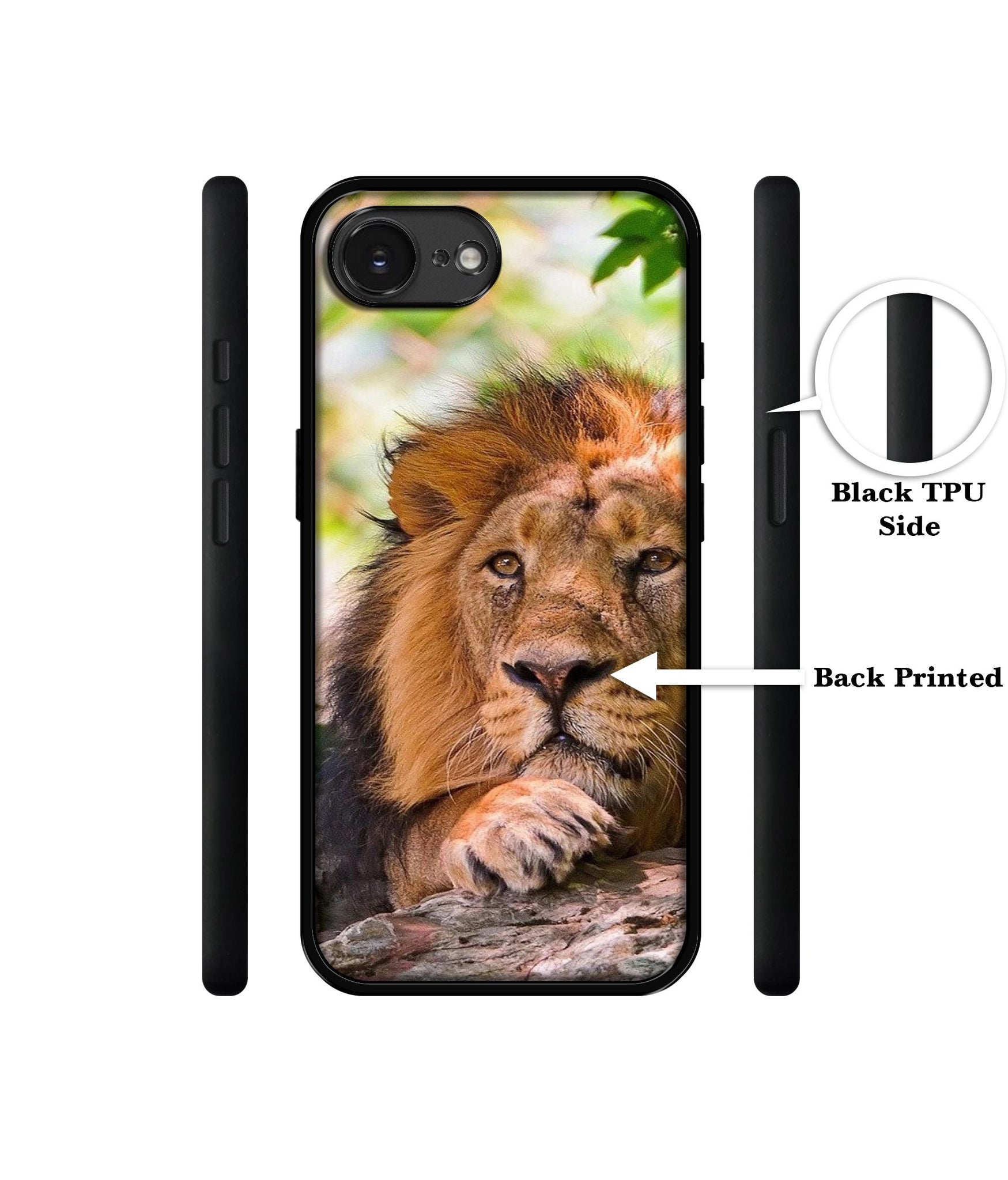 Tiger Pattern Print Designer 2D Printed Back Case Cover for Apple iPhone 16e