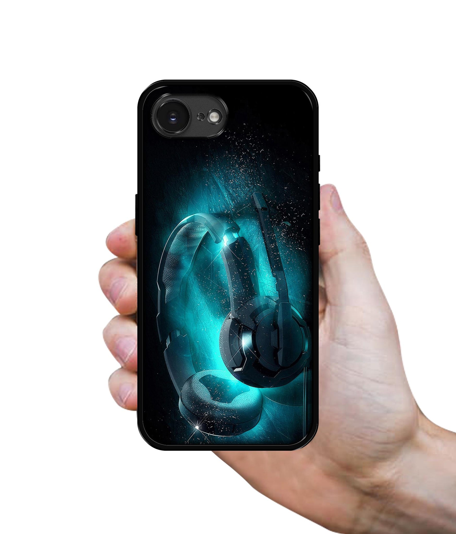 Cool Headphone Designer 2D Printed Back Case Cover for Apple iPhone 16e