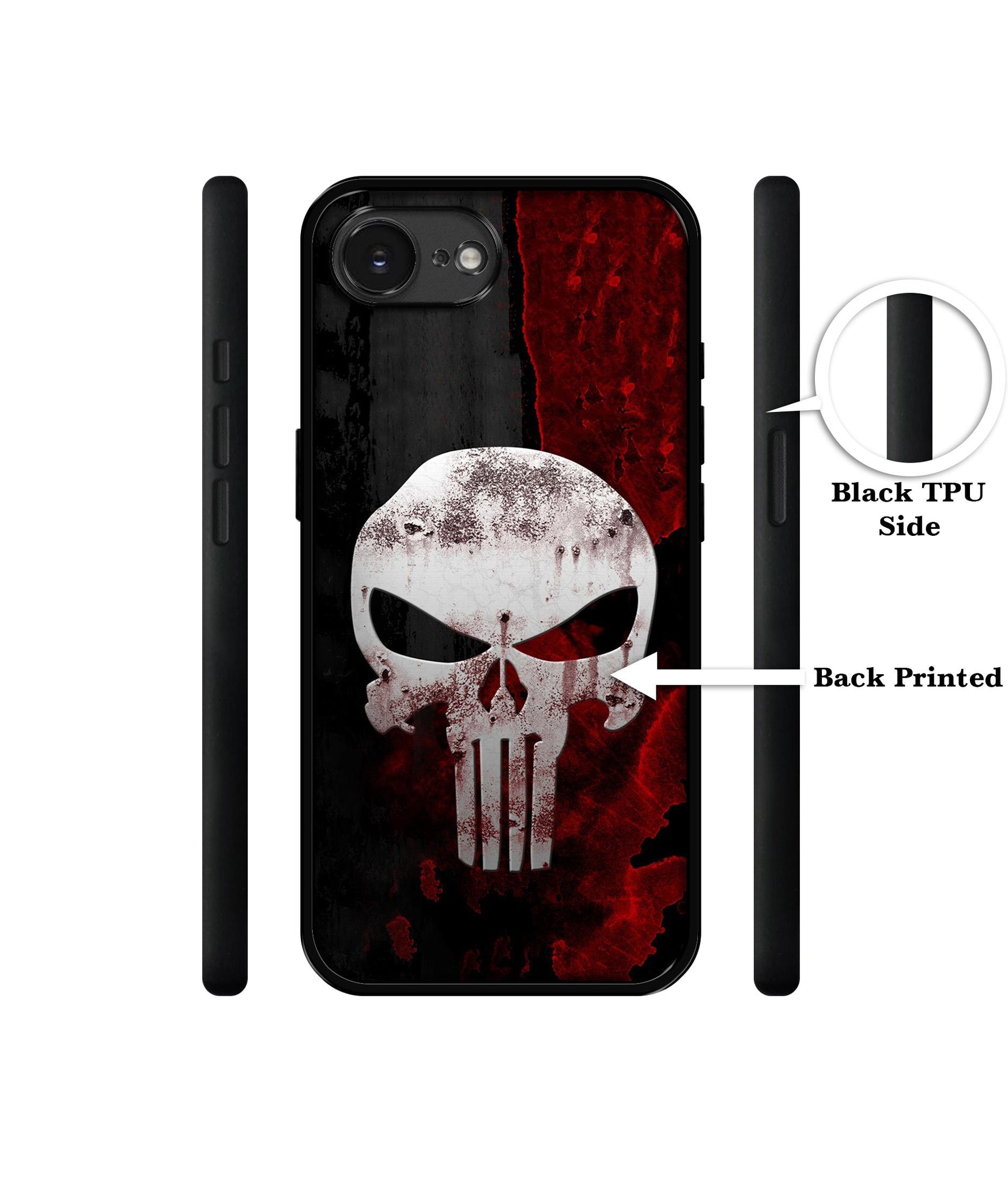 Punisher Skull Designer 2D Printed Back Case Cover for Apple iPhone 16e