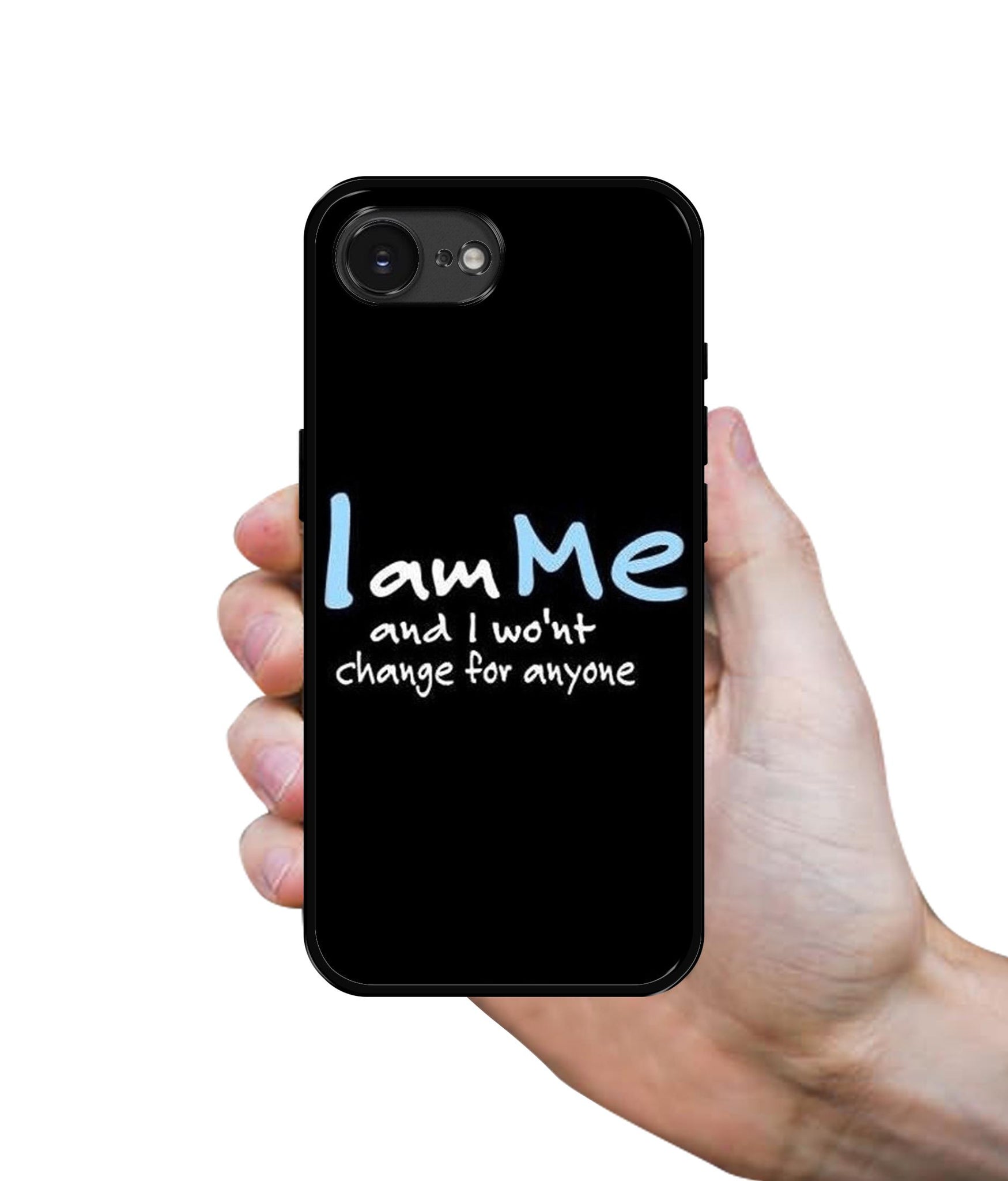 I Am Me Quotes Designer 2D Printed Back Case Cover for Apple iPhone 16e