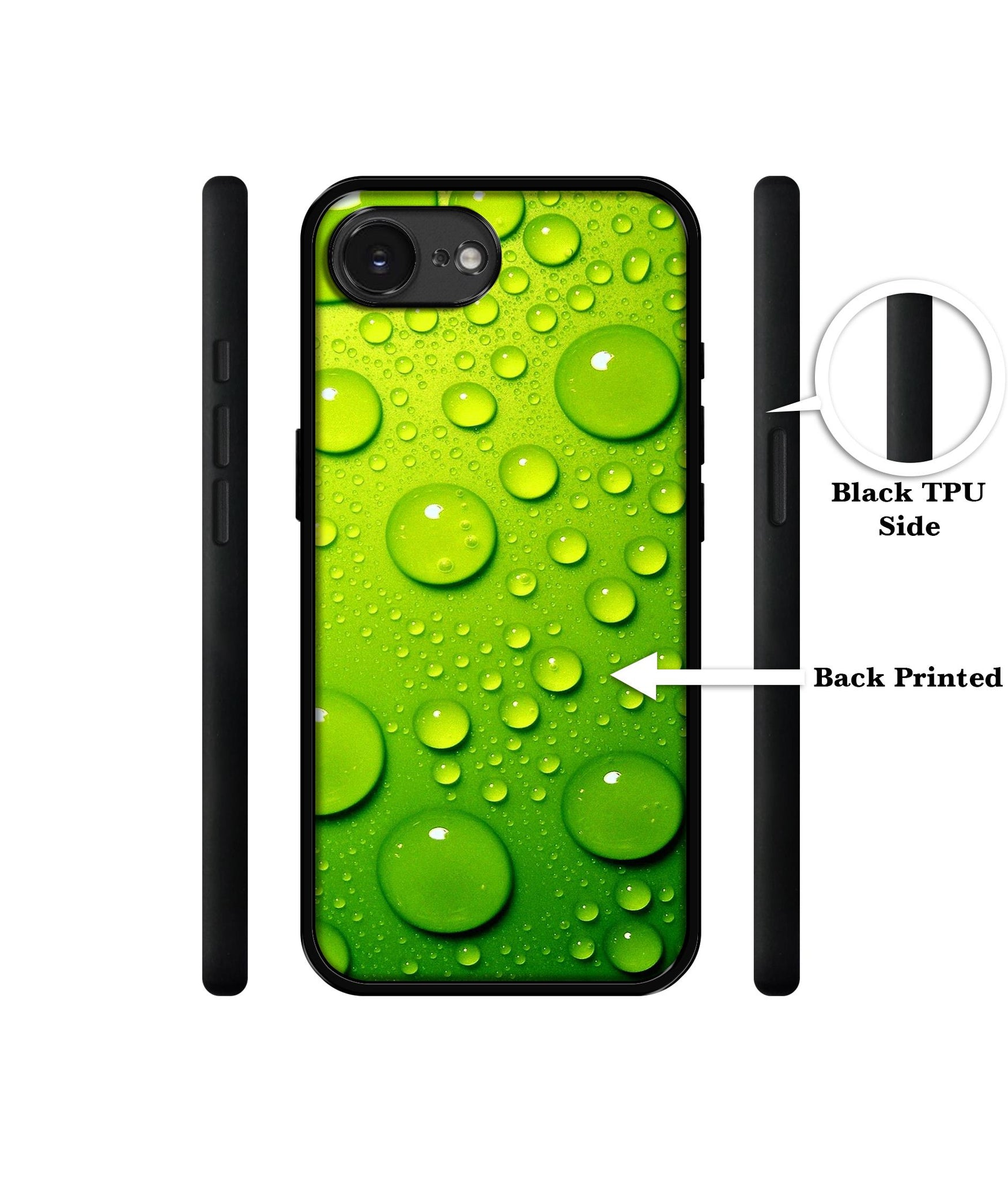 Green Bubbles Designer 2D Printed Back Case Cover for Apple iPhone 16e