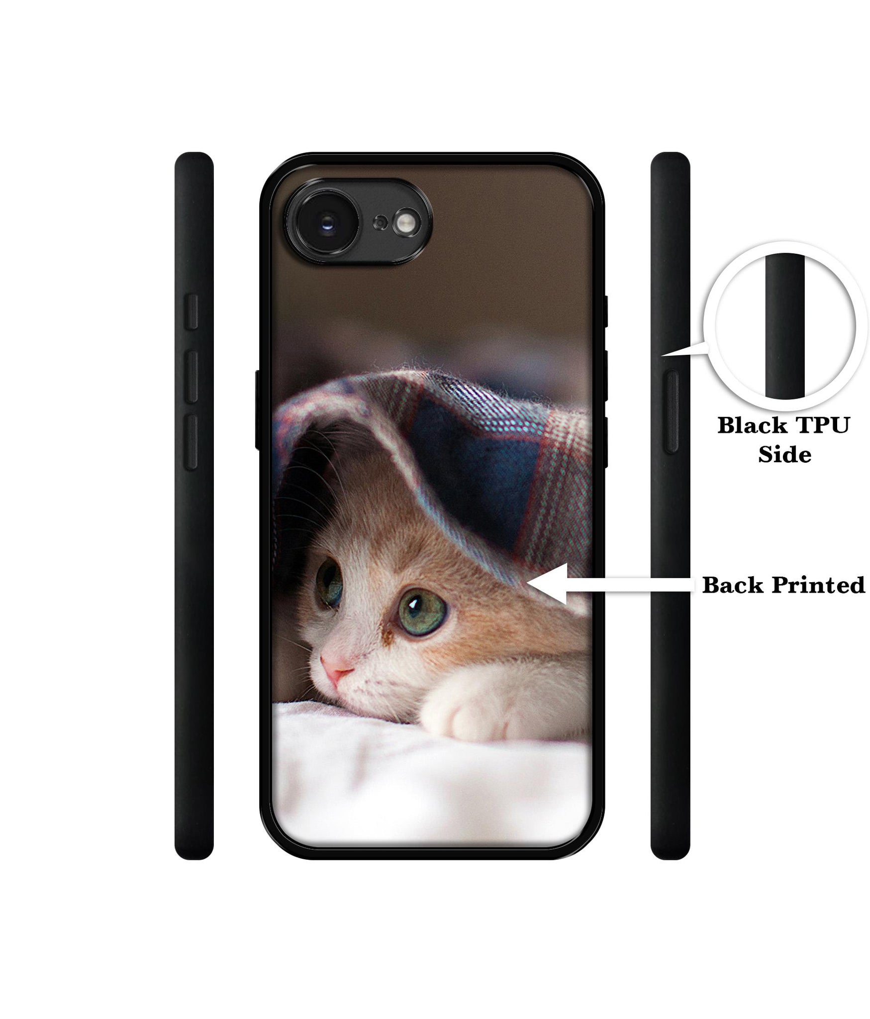 Sleepy Kitten Designer 2D Printed Back Case Cover for Apple iPhone 16e
