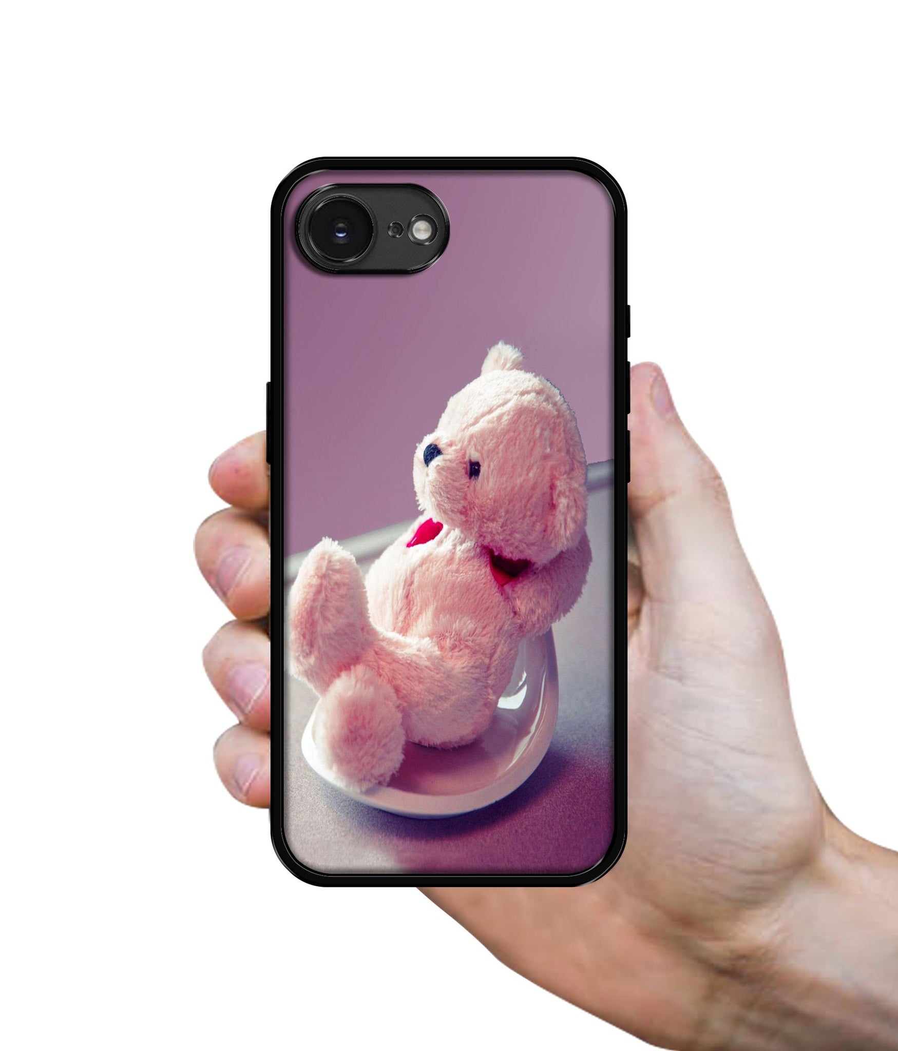 Cute Teddy Bear Designer 2D Printed Back Case Cover for Apple iPhone 16e