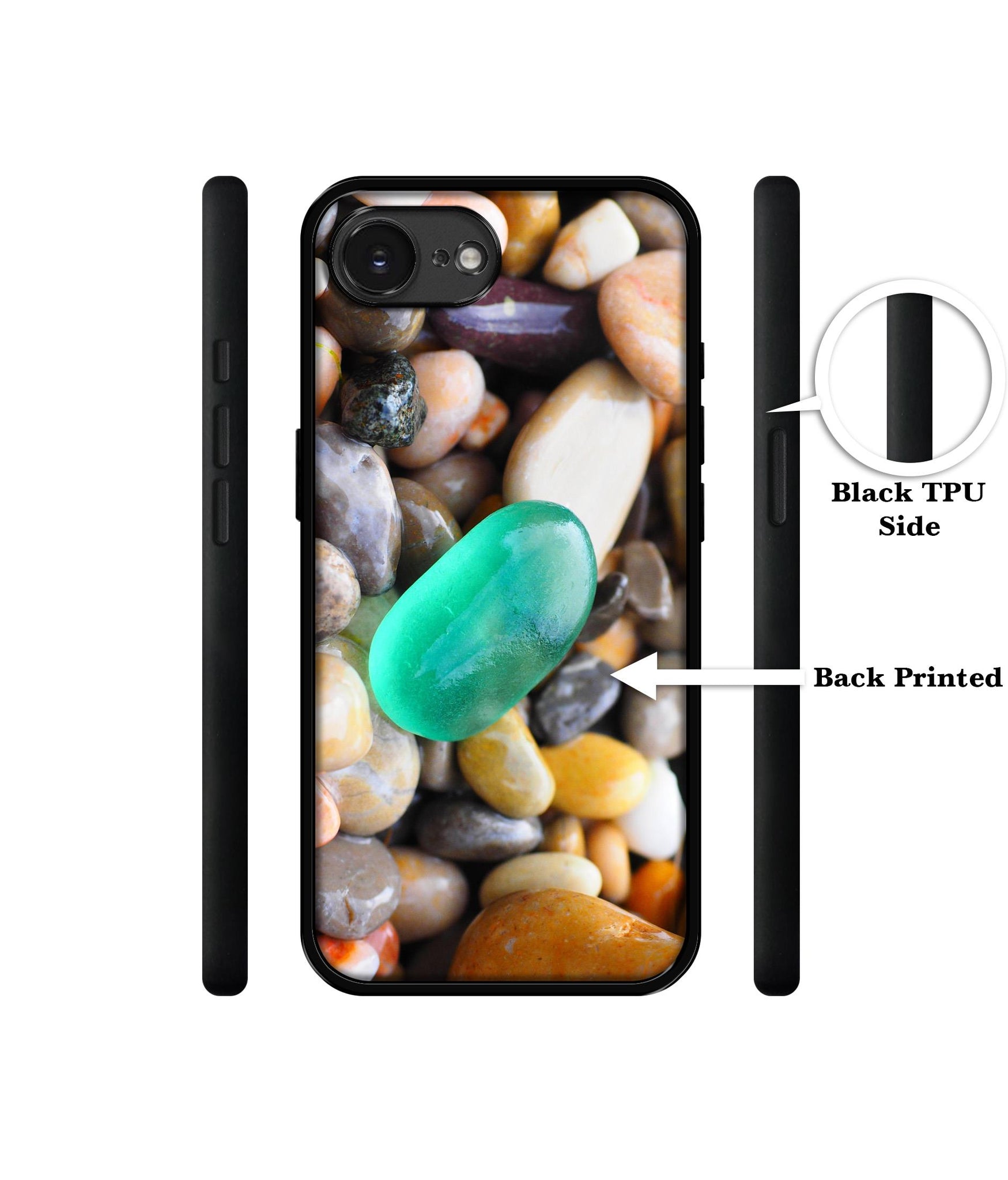 Sea Stones Designer 2D Printed Back Case Cover for Apple iPhone 16e