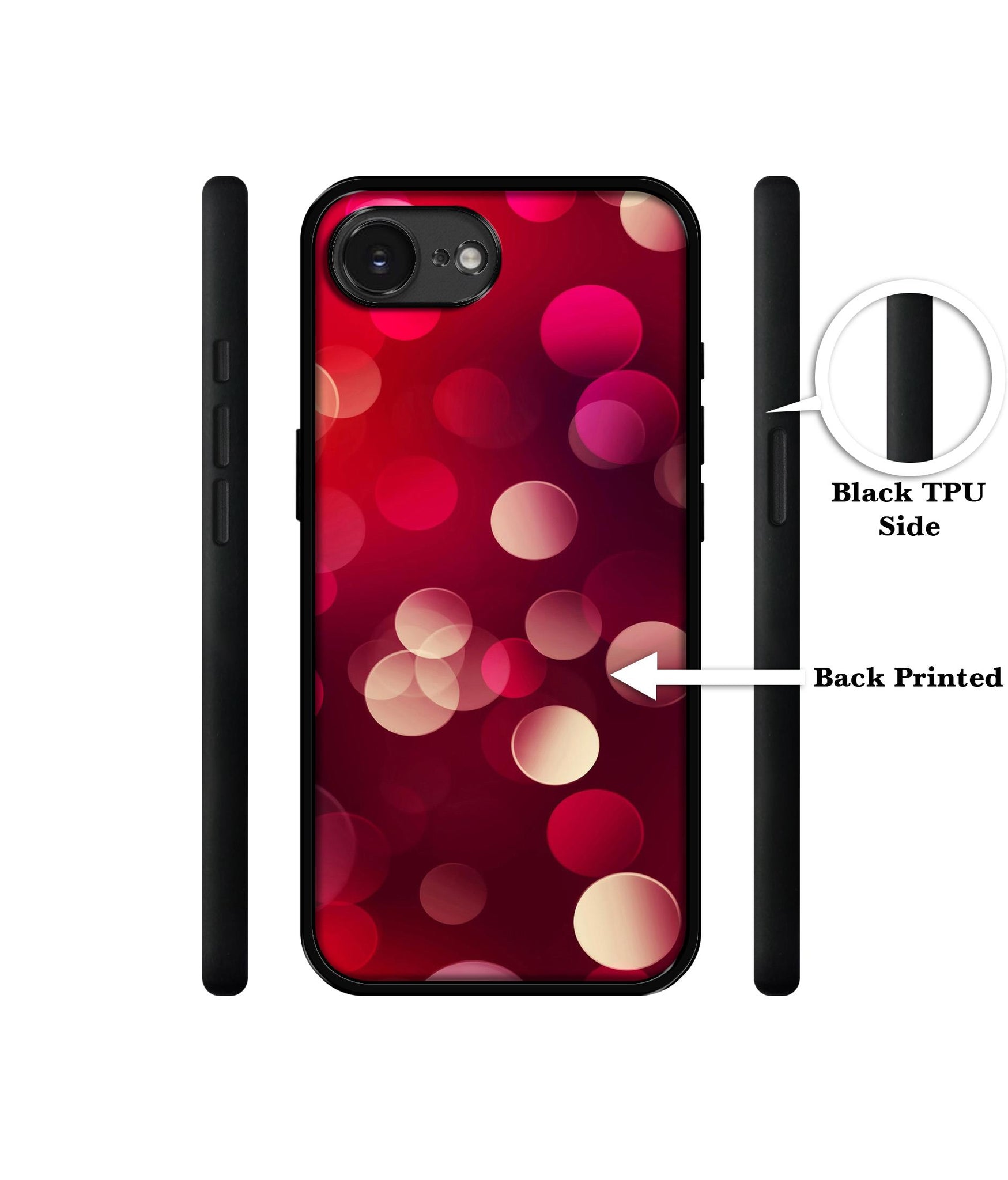 3D Circles Designer 2D Printed Back Case Cover for Apple iPhone 16e