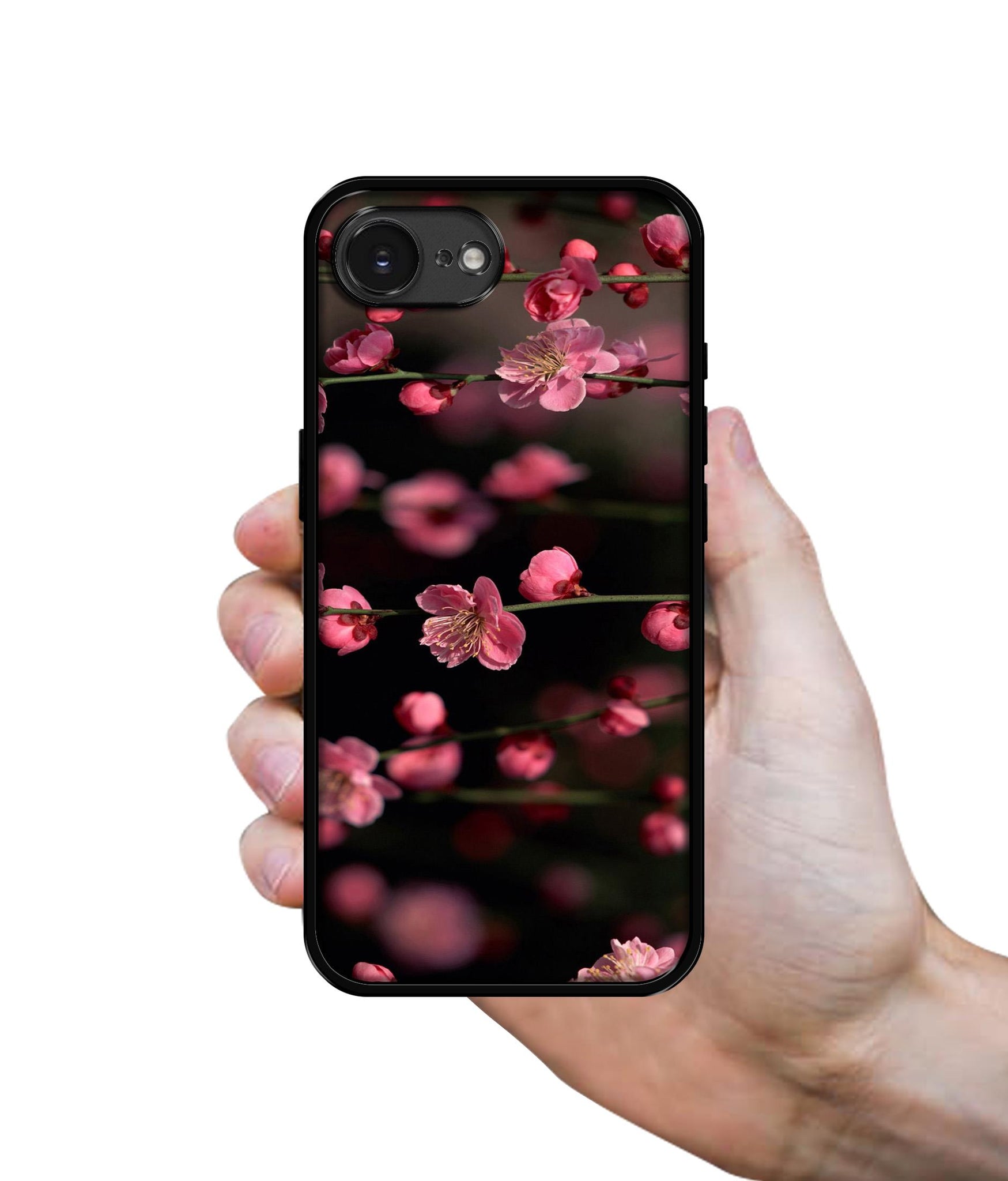 Pink Flowers Designer 2D Printed Back Case Cover for Apple iPhone 16e