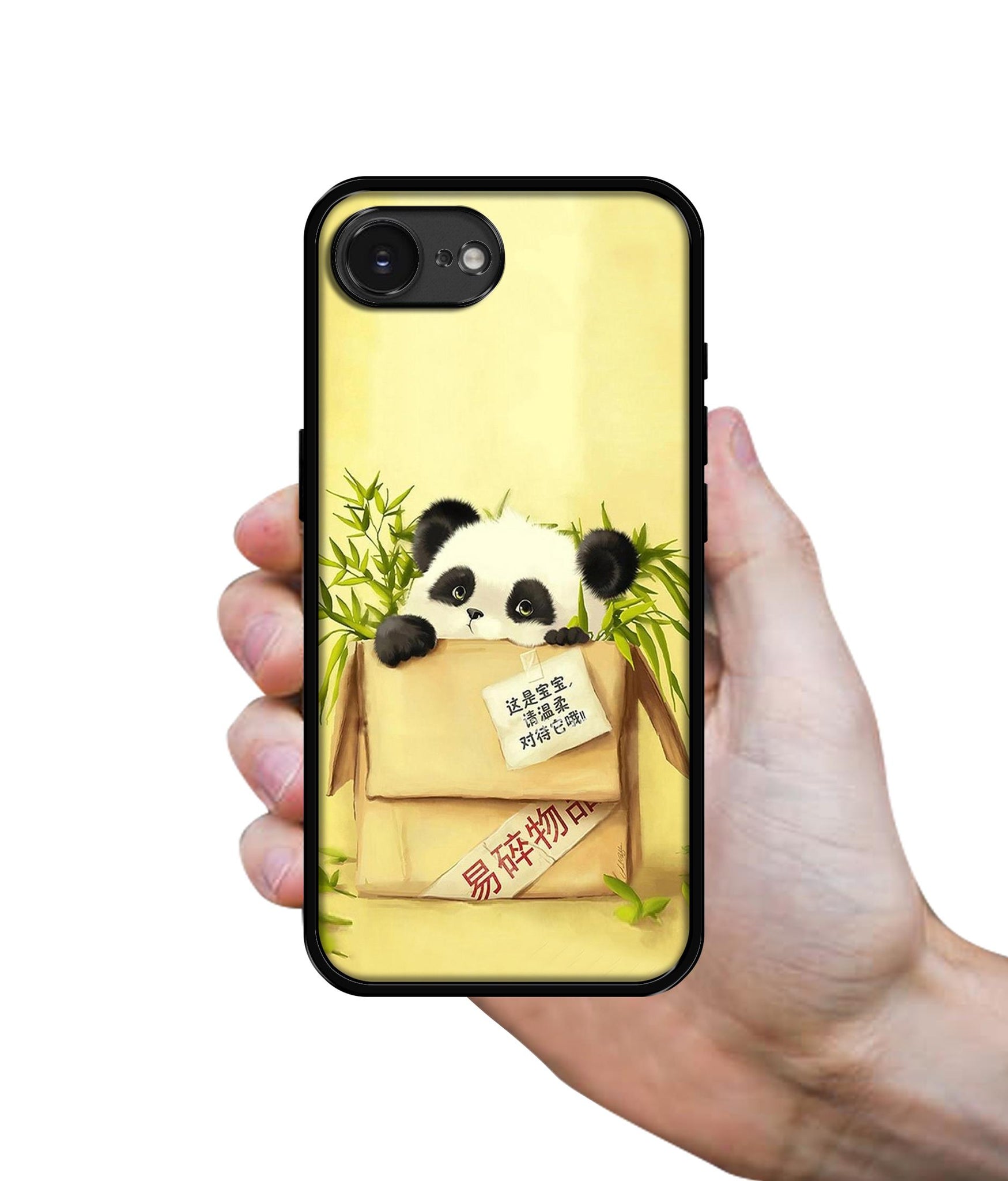 Panda In Box Designer 2D Printed Back Case Cover for Apple iPhone 16e